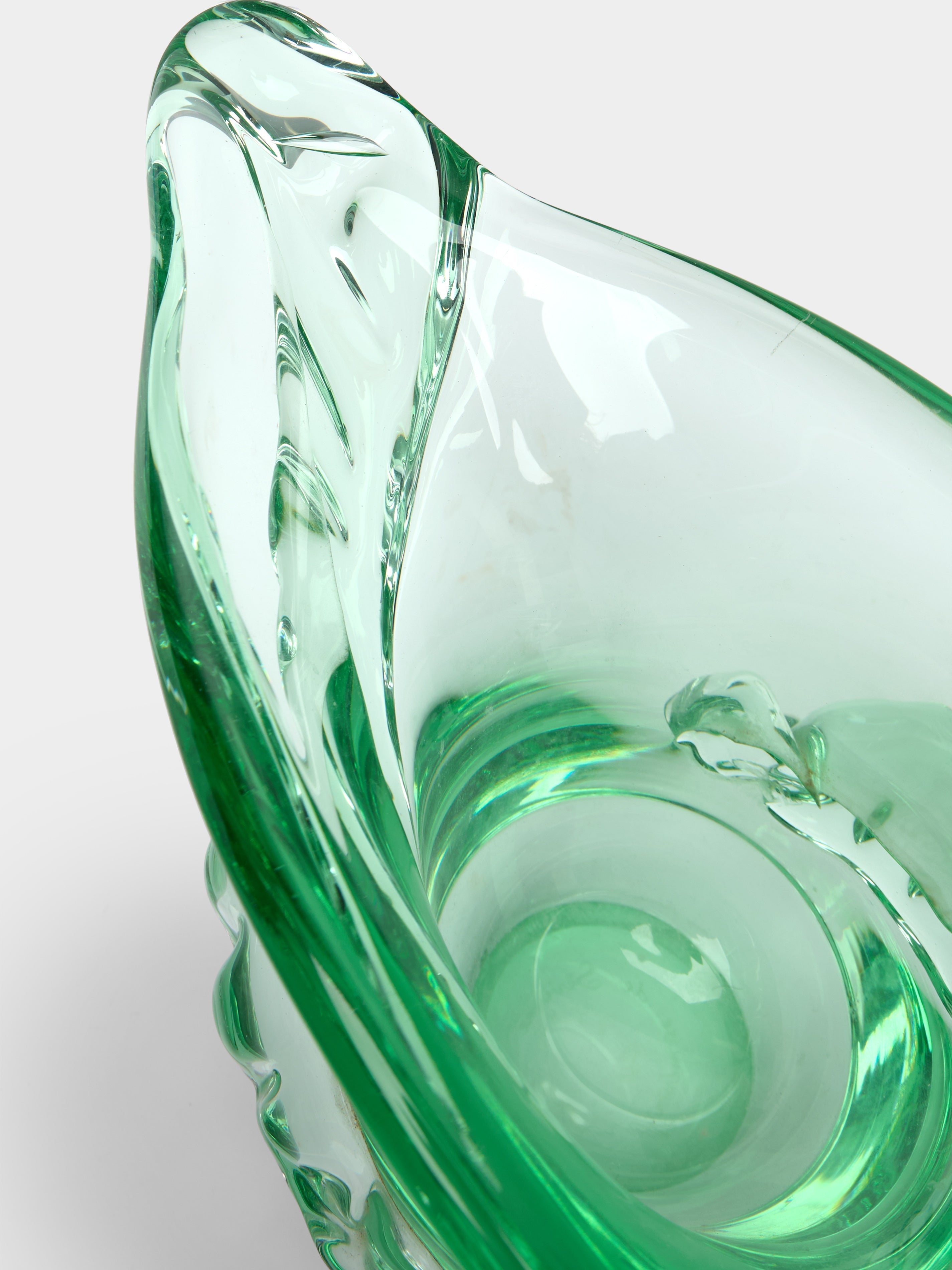 1950s Daum Crystal Vase (15in/38cm)