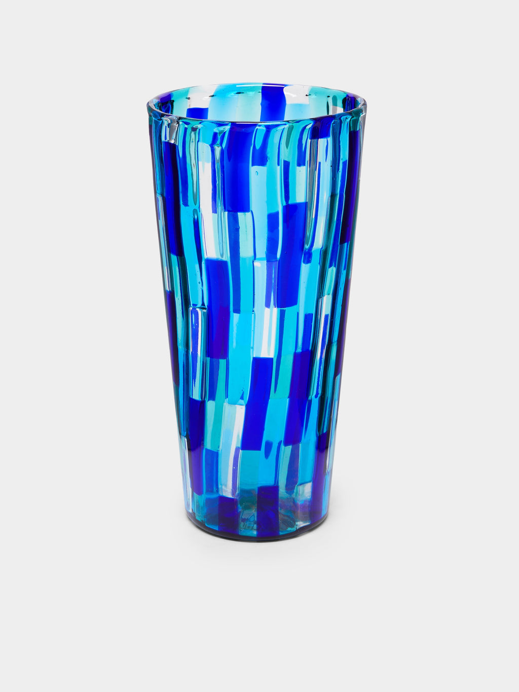 Acquamarina Hand-Blown Murano Glass Vase (10in/25cm)