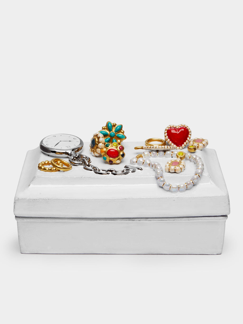 Serena Hand-Glazed Ceramic Jewelry Box