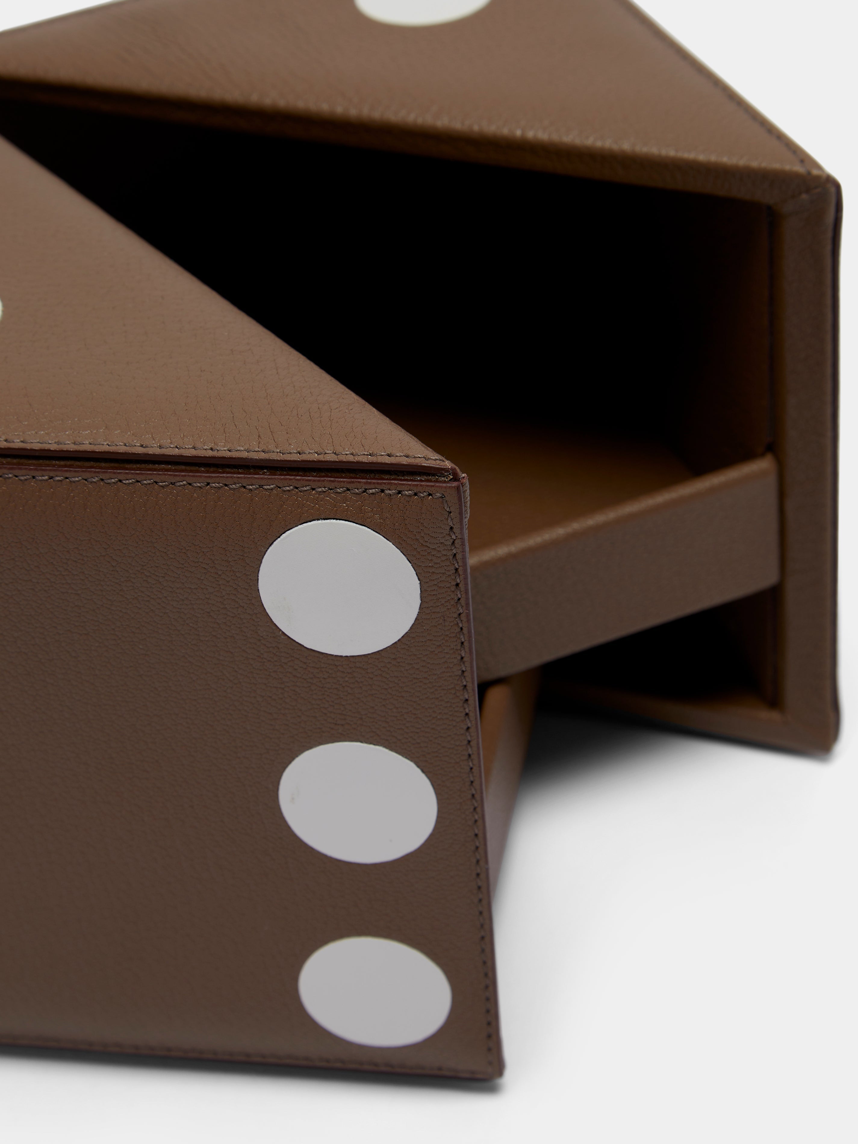 Leather Dice Cube Box