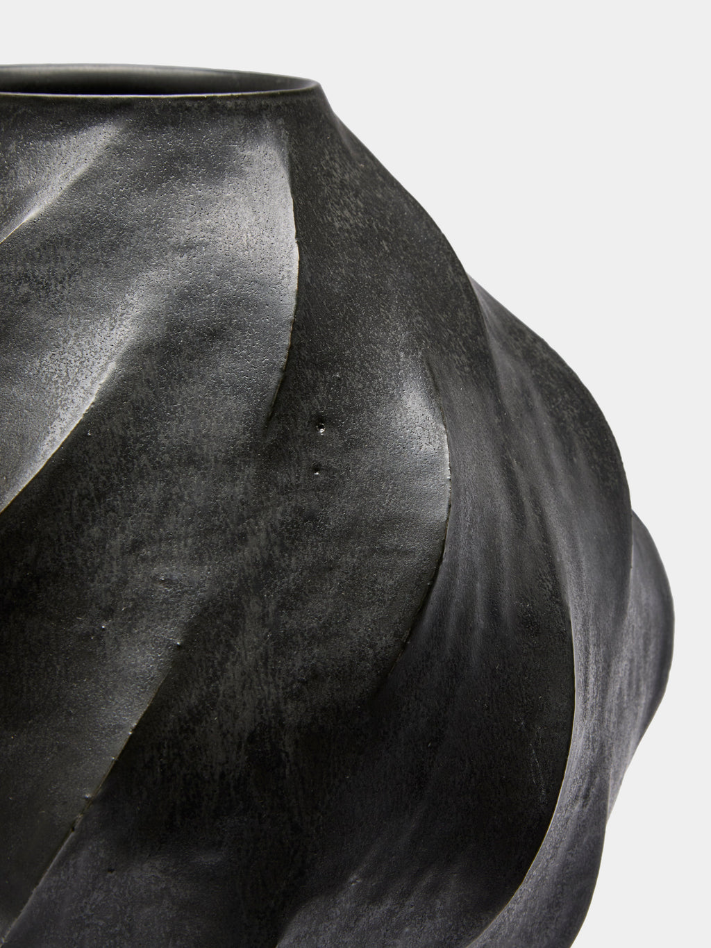 Hand-Thrown Ceramic Vase (13in/33cm)