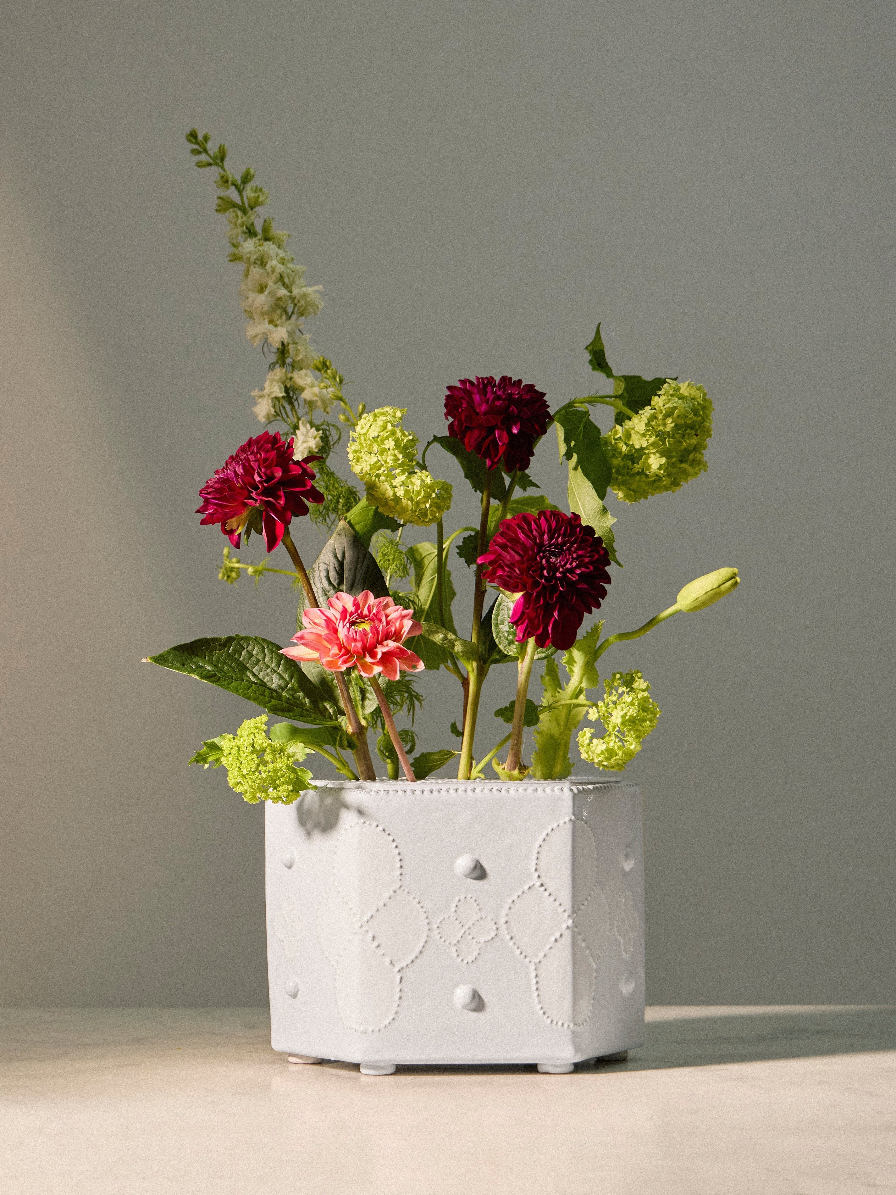 Hand-Built Ceramic Bough Vase (9in/23cm)