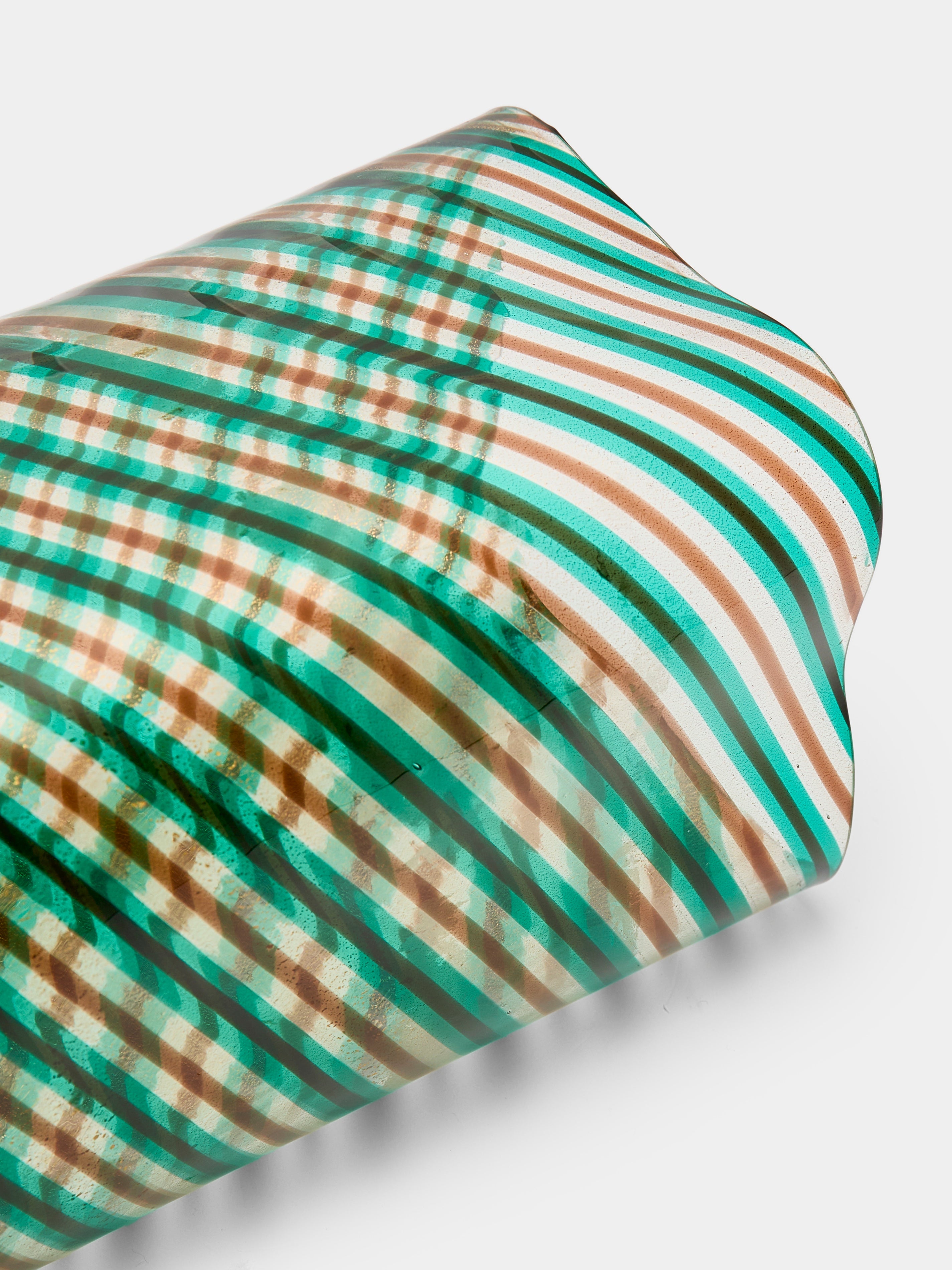 1960s Ercole Barovier Spira Aurata Murano Glass Vase (2.5in/6cm)