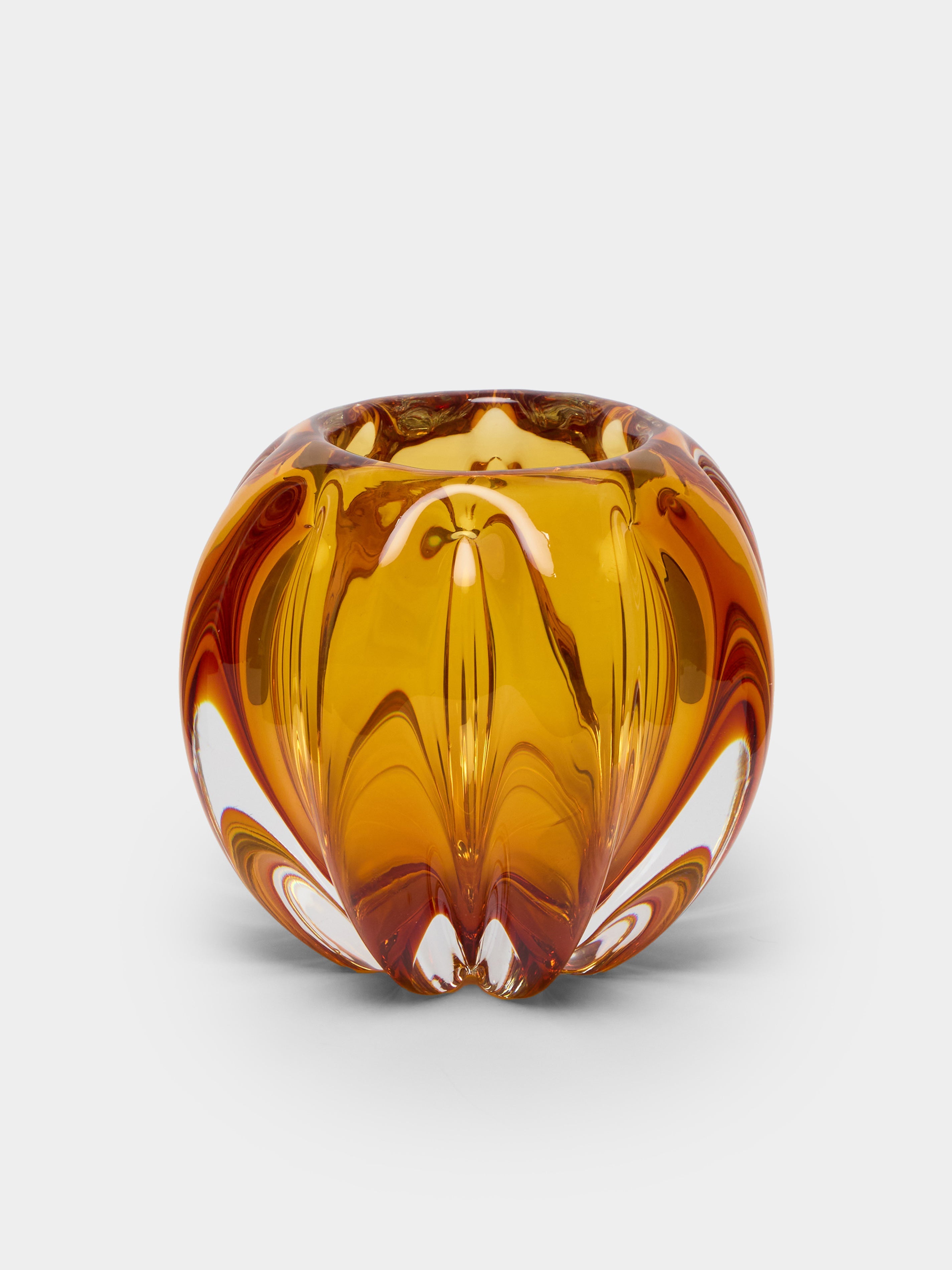 Fiori Bolla Hand-Blown Murano Glass Vase (9.5in/24cm)