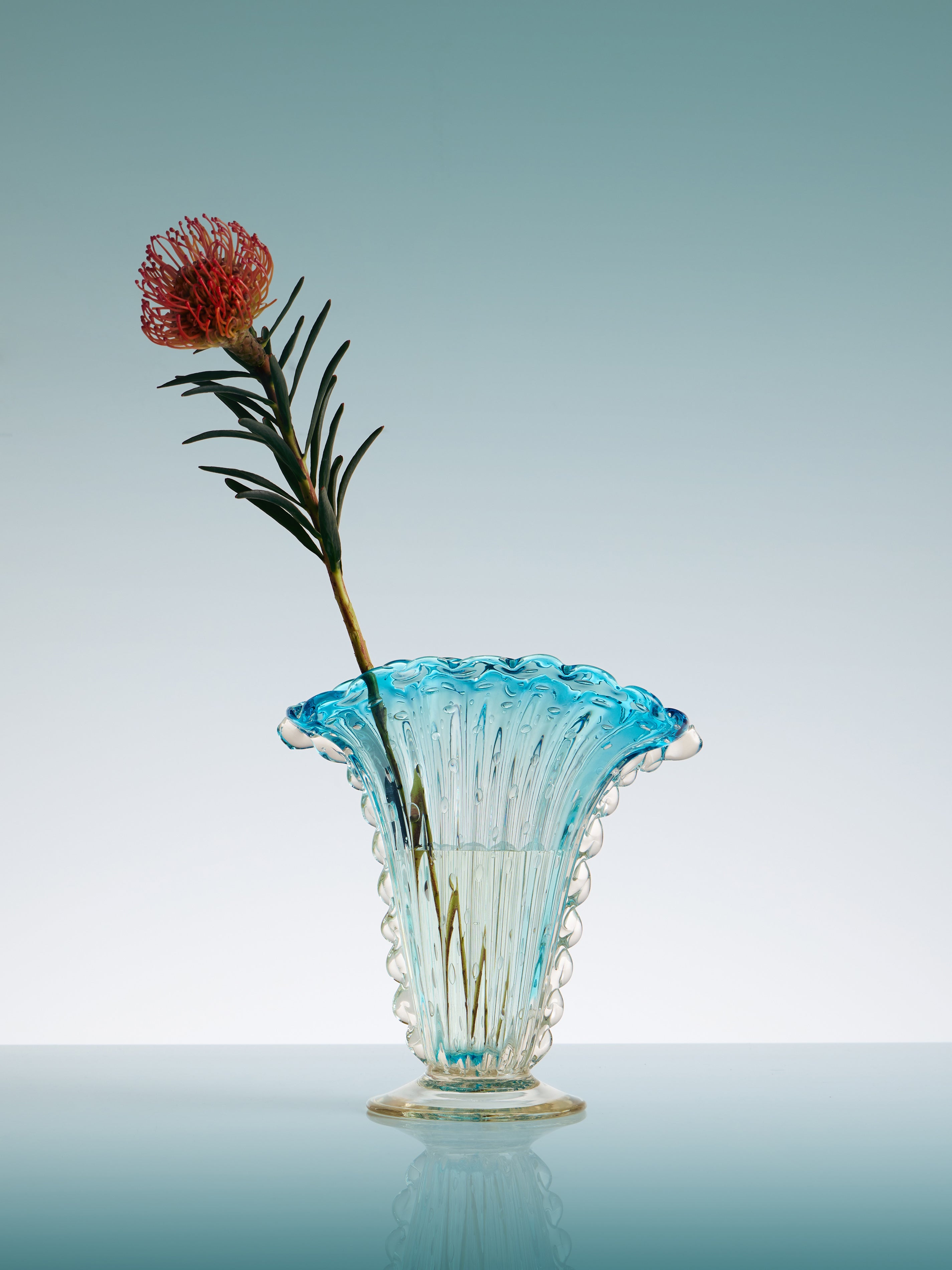 1930s Ercole Barovier Glass Vase (9.5in/24cm)