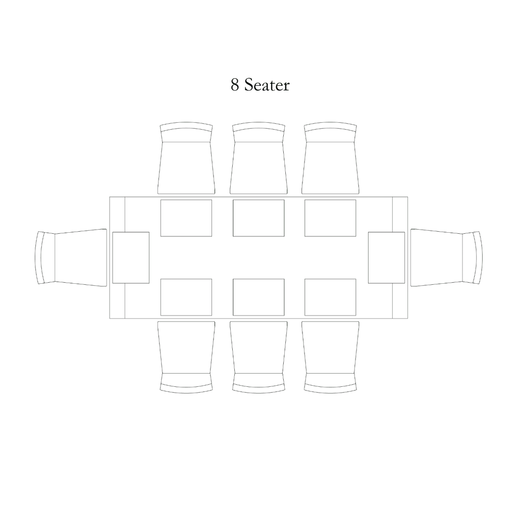 Battersea 8 Seater Oak Dining Table