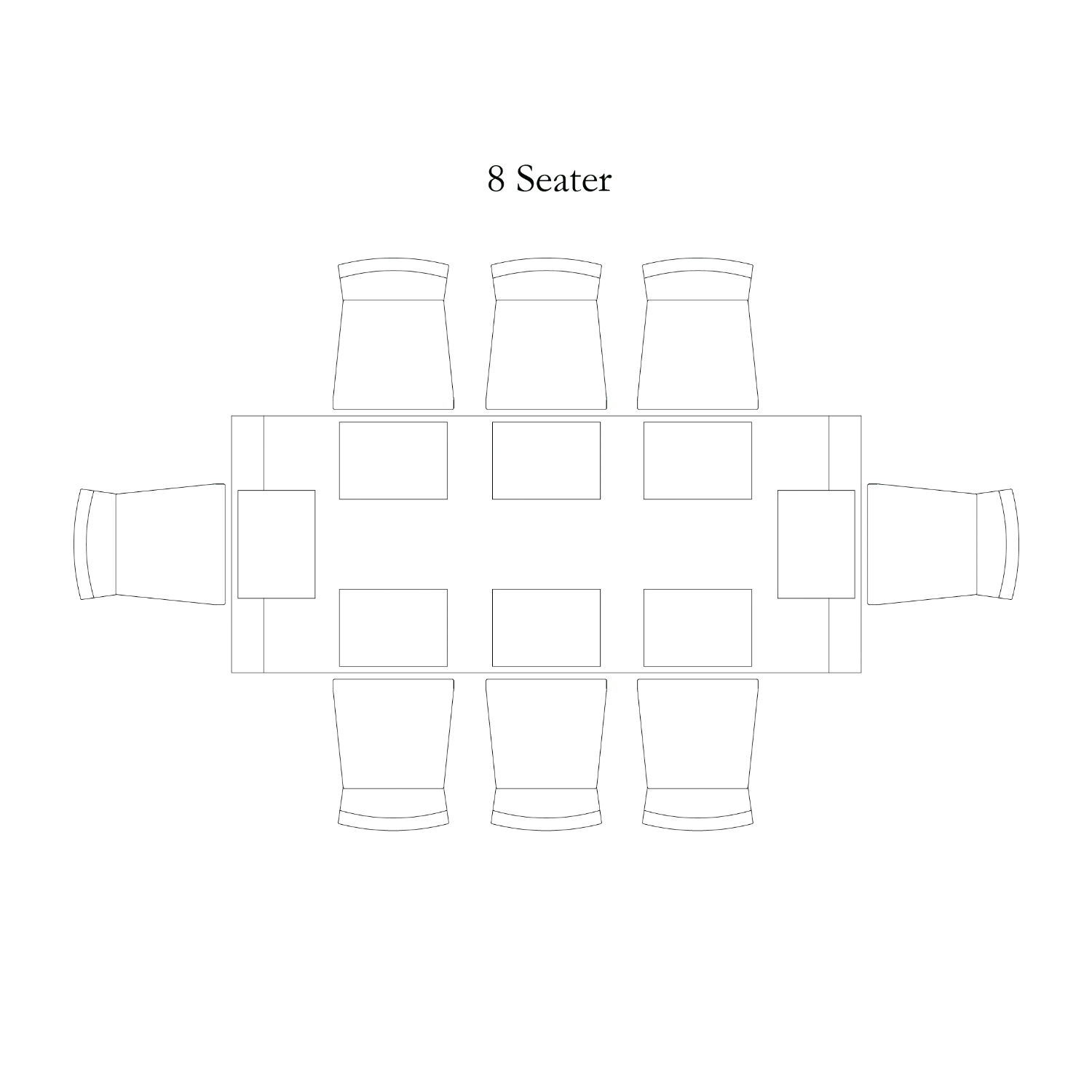 Battersea 8 Seater Oak Dining Table