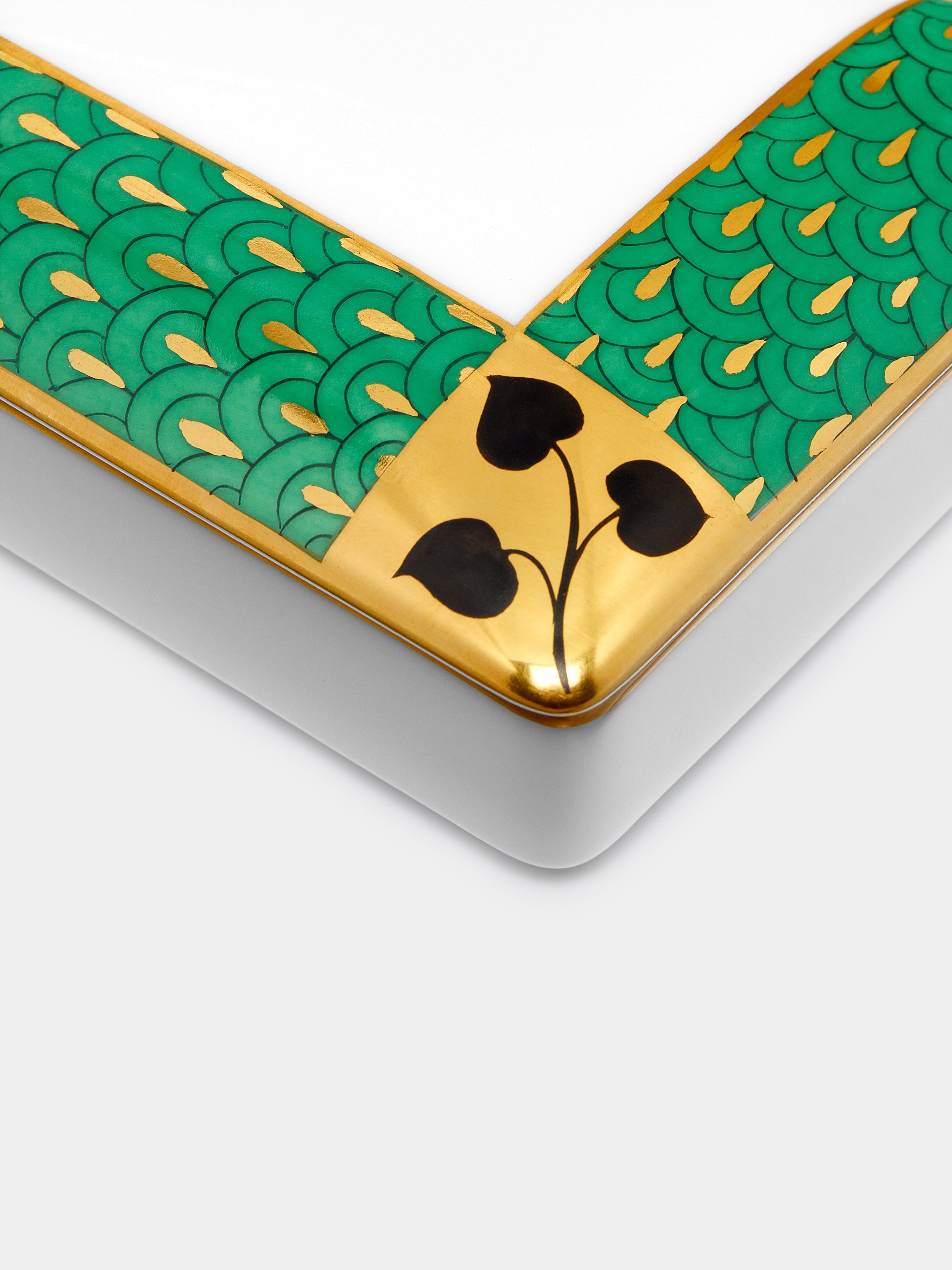 Secession Hand-Painted Porcelain Rectangular Box