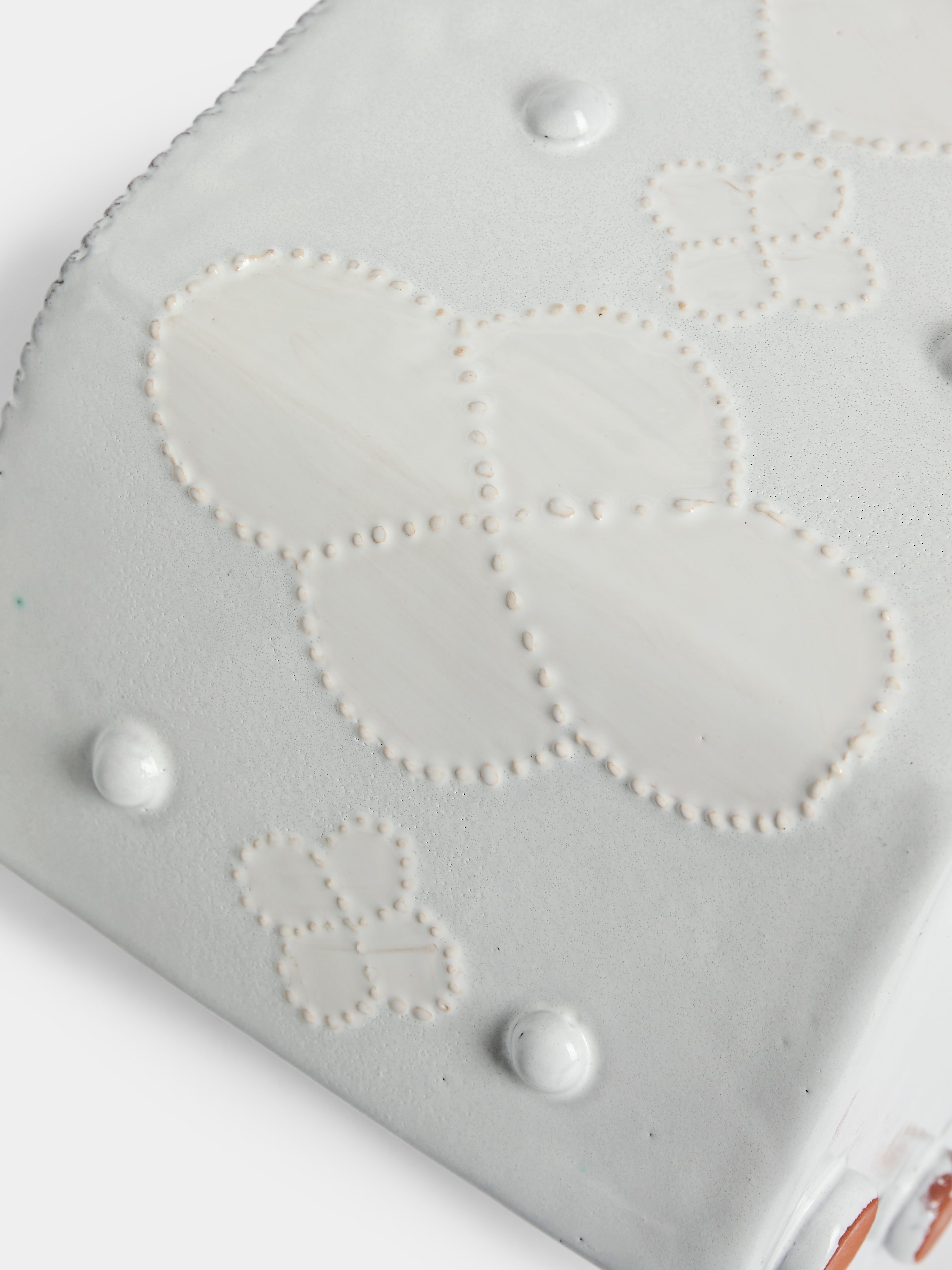 Hand-Built Ceramic Bough Vase (9in/23cm)