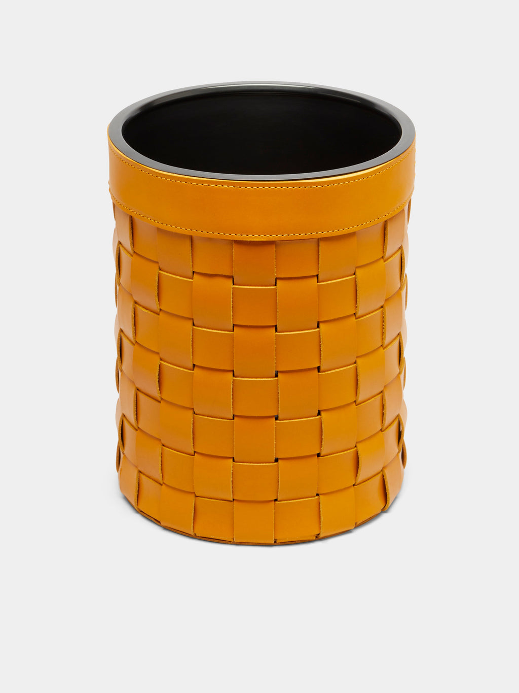 Mondina Woven Leather Wastepaper Bin