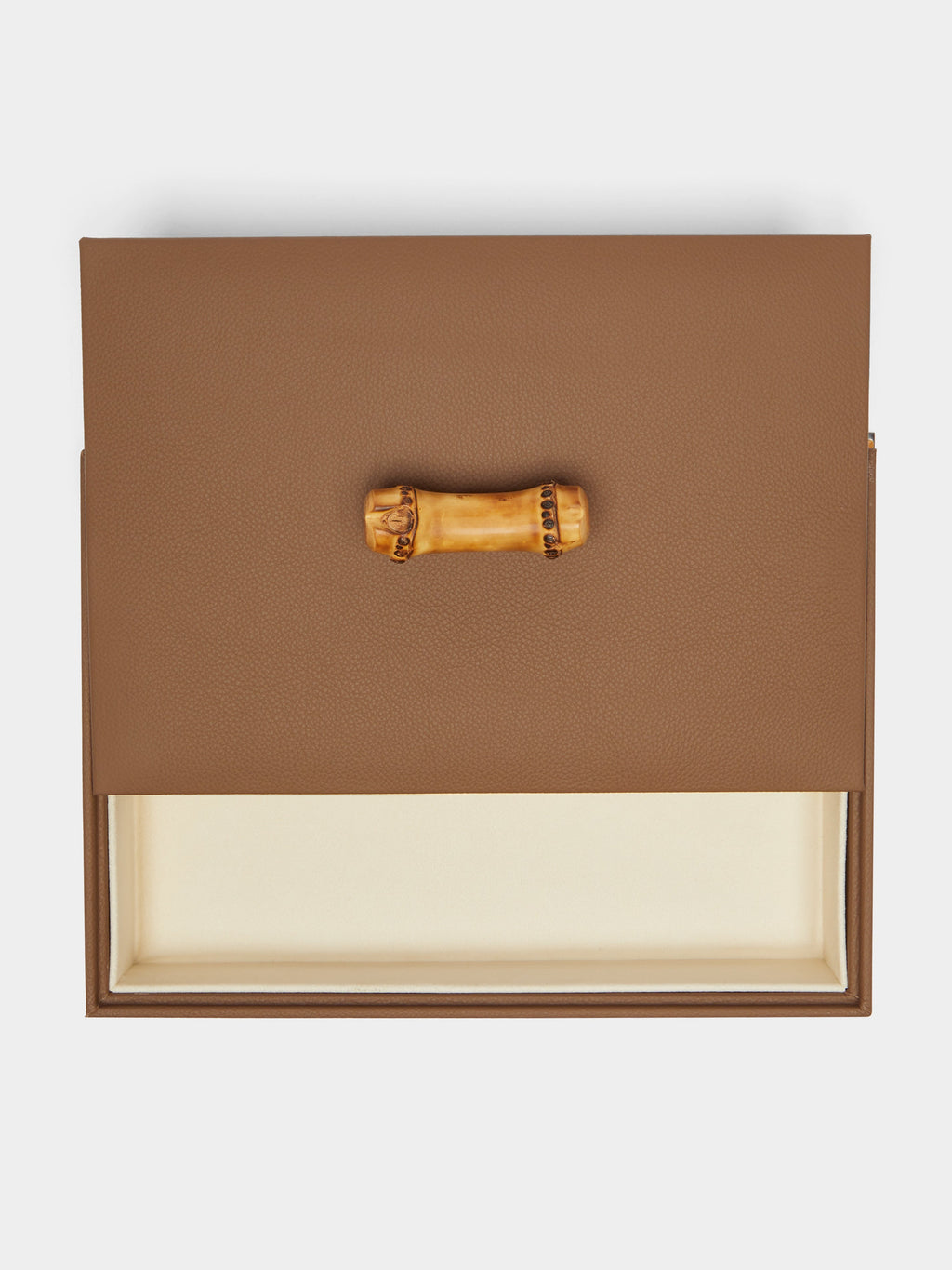 Bamboo and Leather Rectangular Box