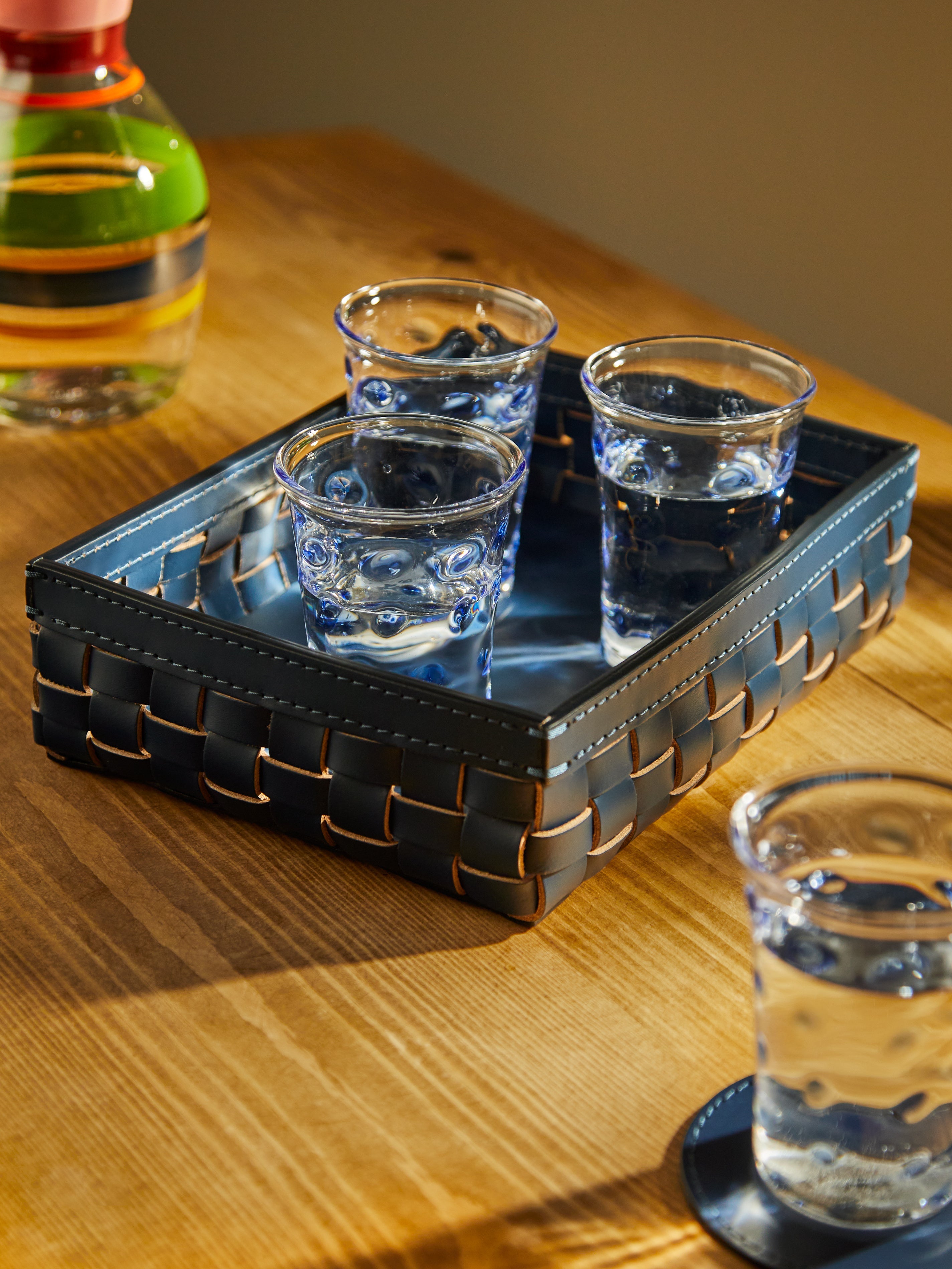 Barcelona Water-Resistant Leather Low Basket