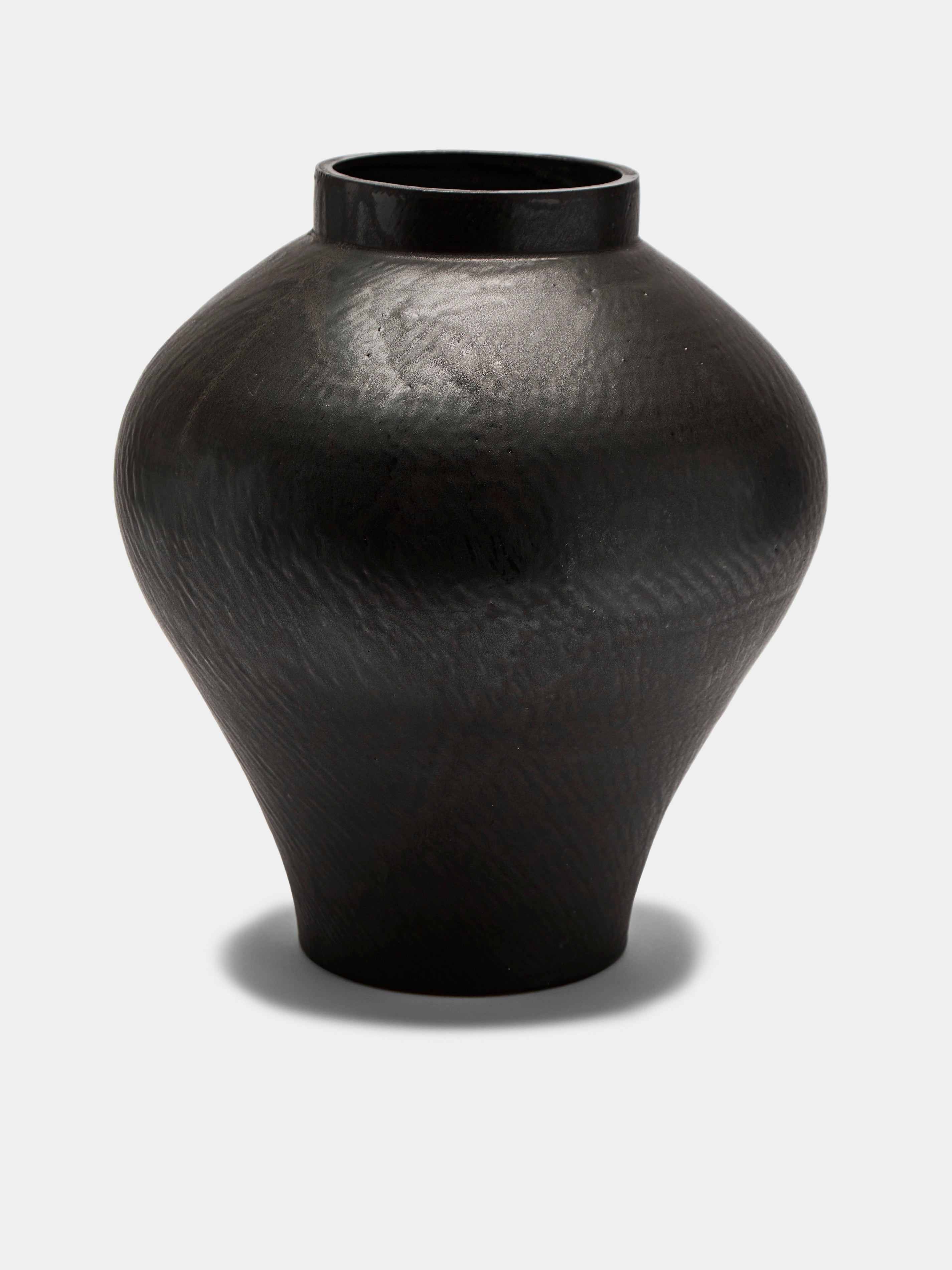 Hand-Thrown Ceramic Vase (13.5in/35cm)