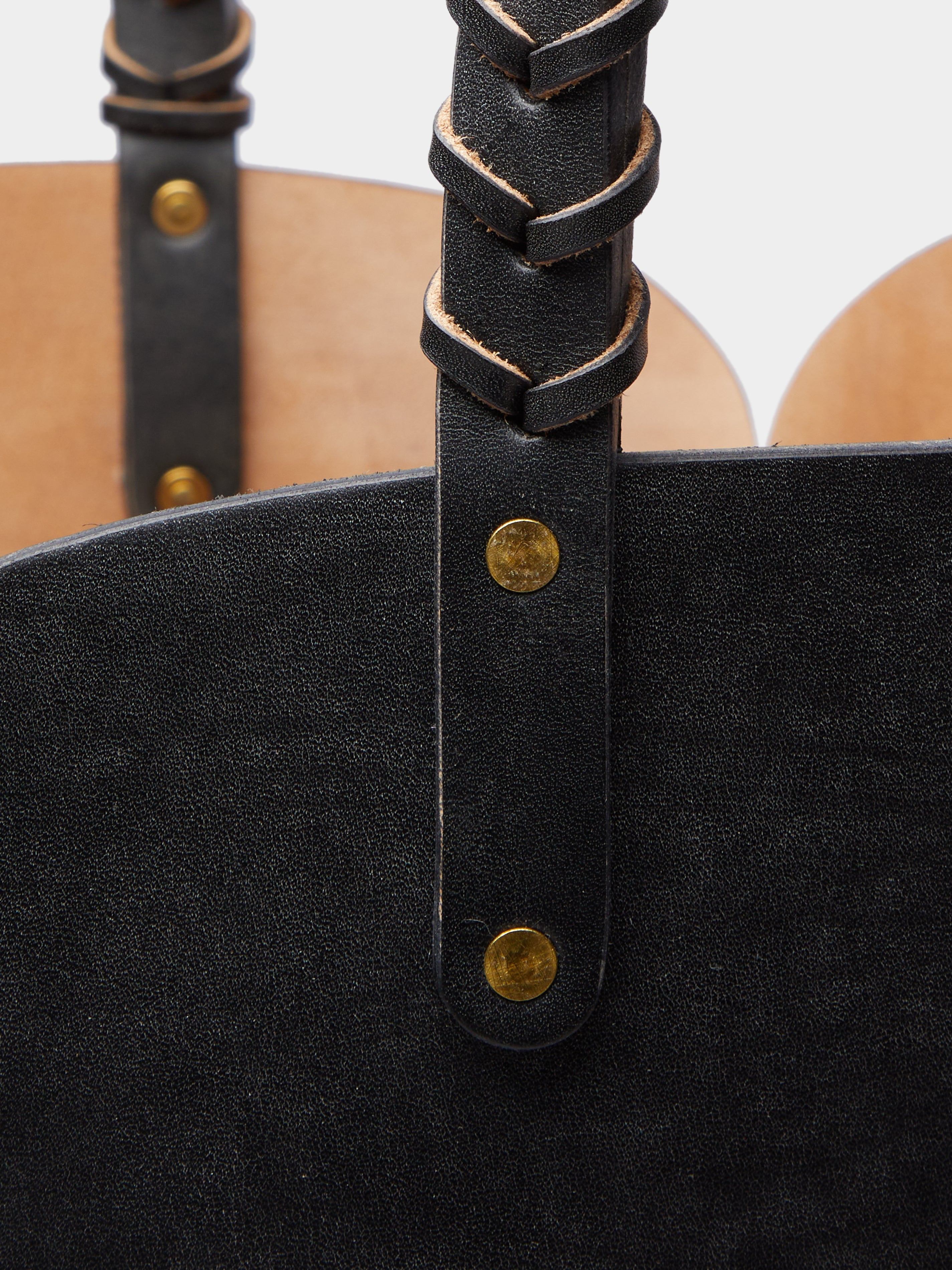 Woven Leather Basket