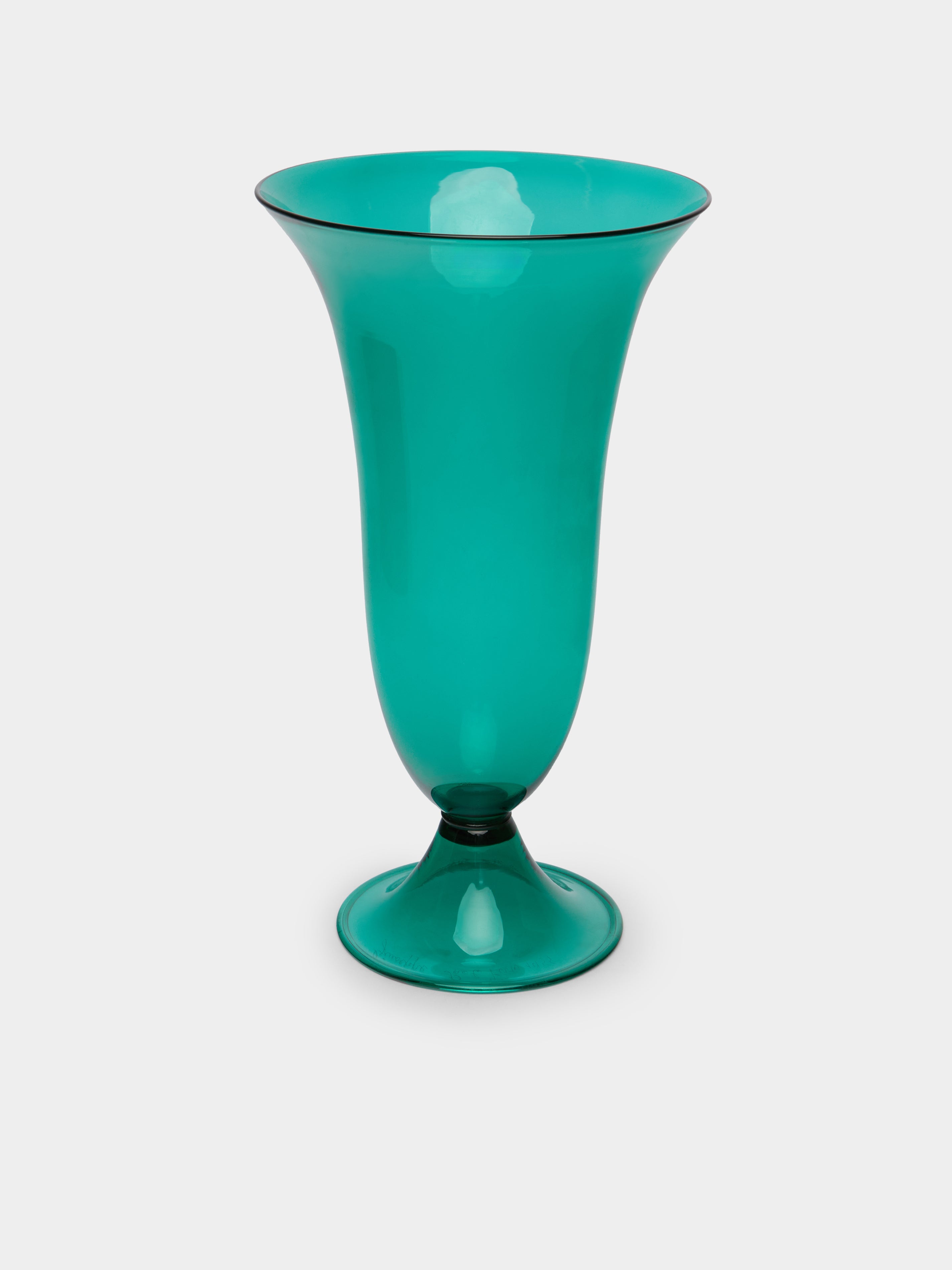 1950s Murano Glass Trumpet Vase (13.5in/35cm)