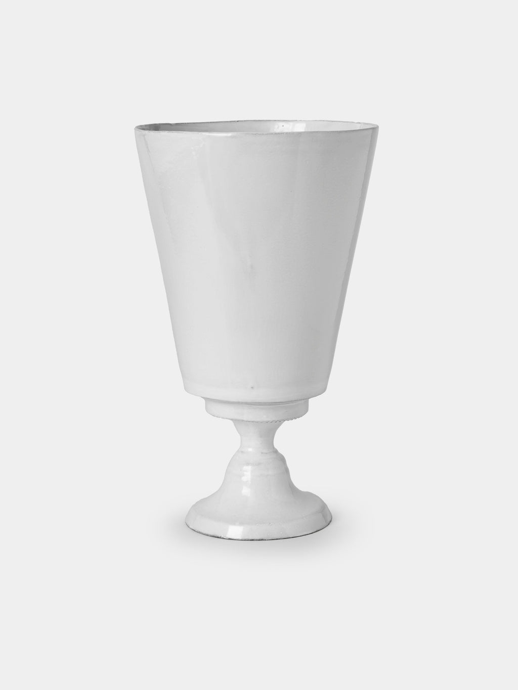 Simple Hand-Glazed Ceramic Vase (12in/31cm)