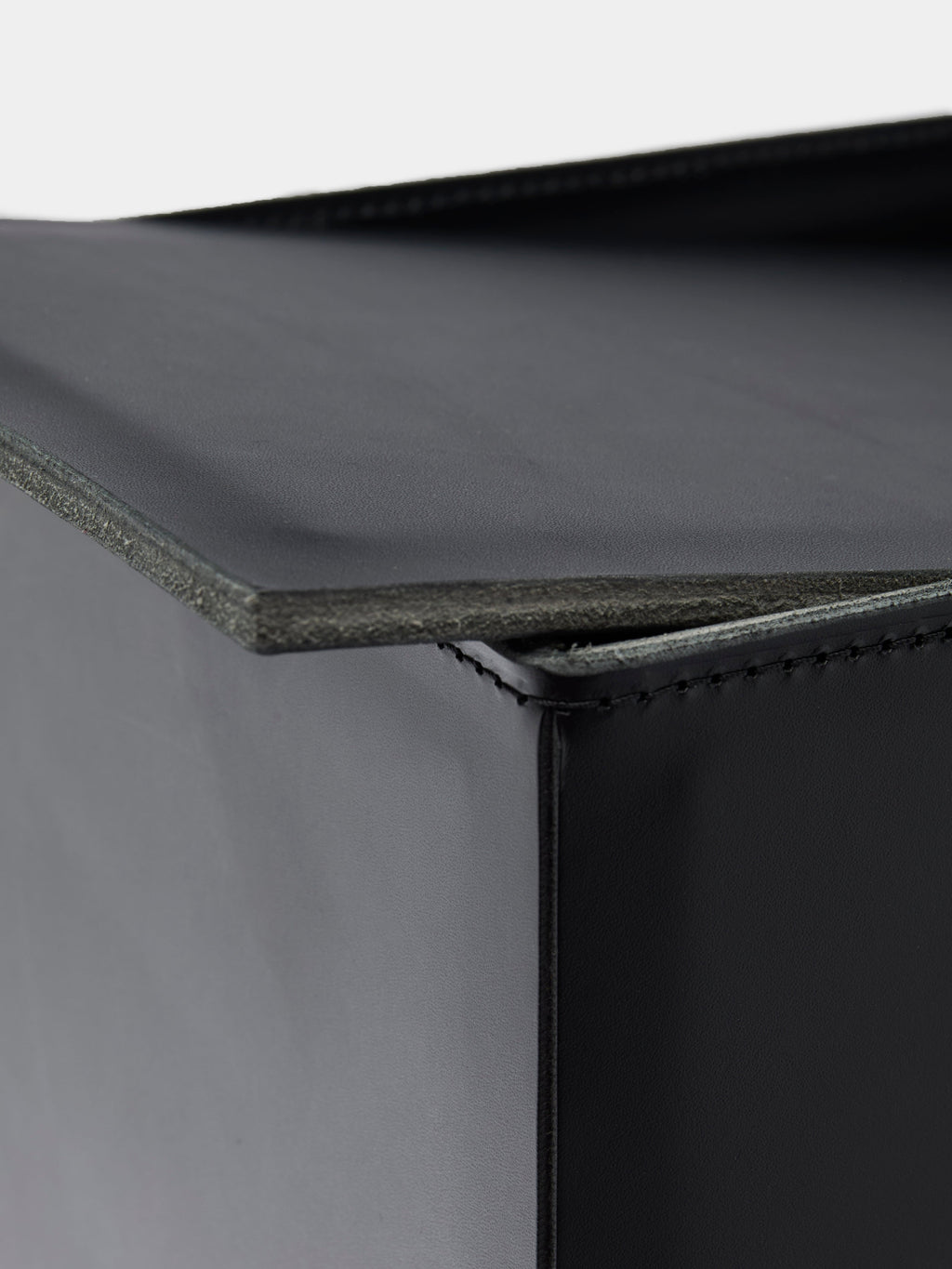 Fold Leather Wastepaper Bin