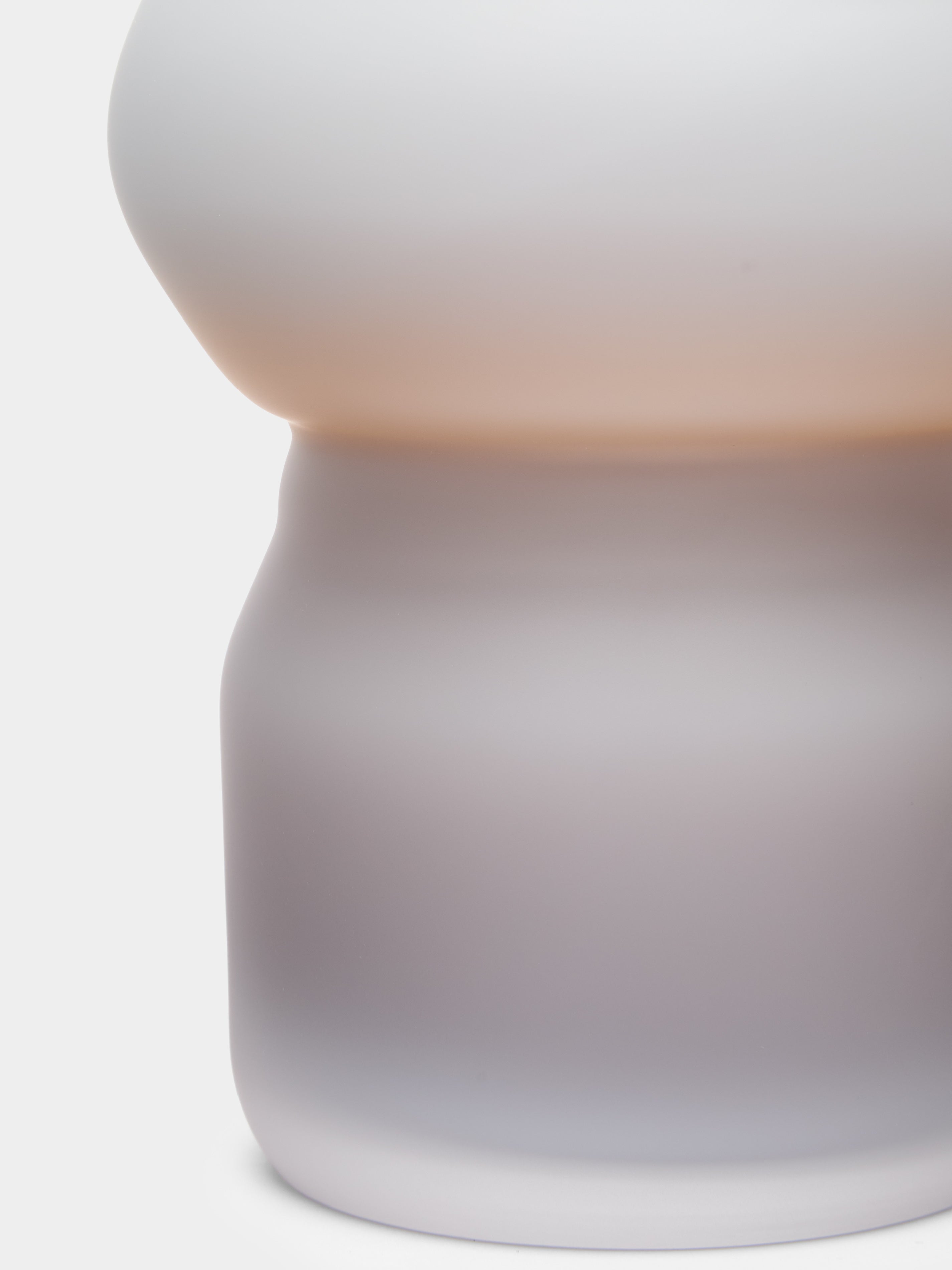 Fungus Hand-Blown Glass Vase (8.5in/22cm)