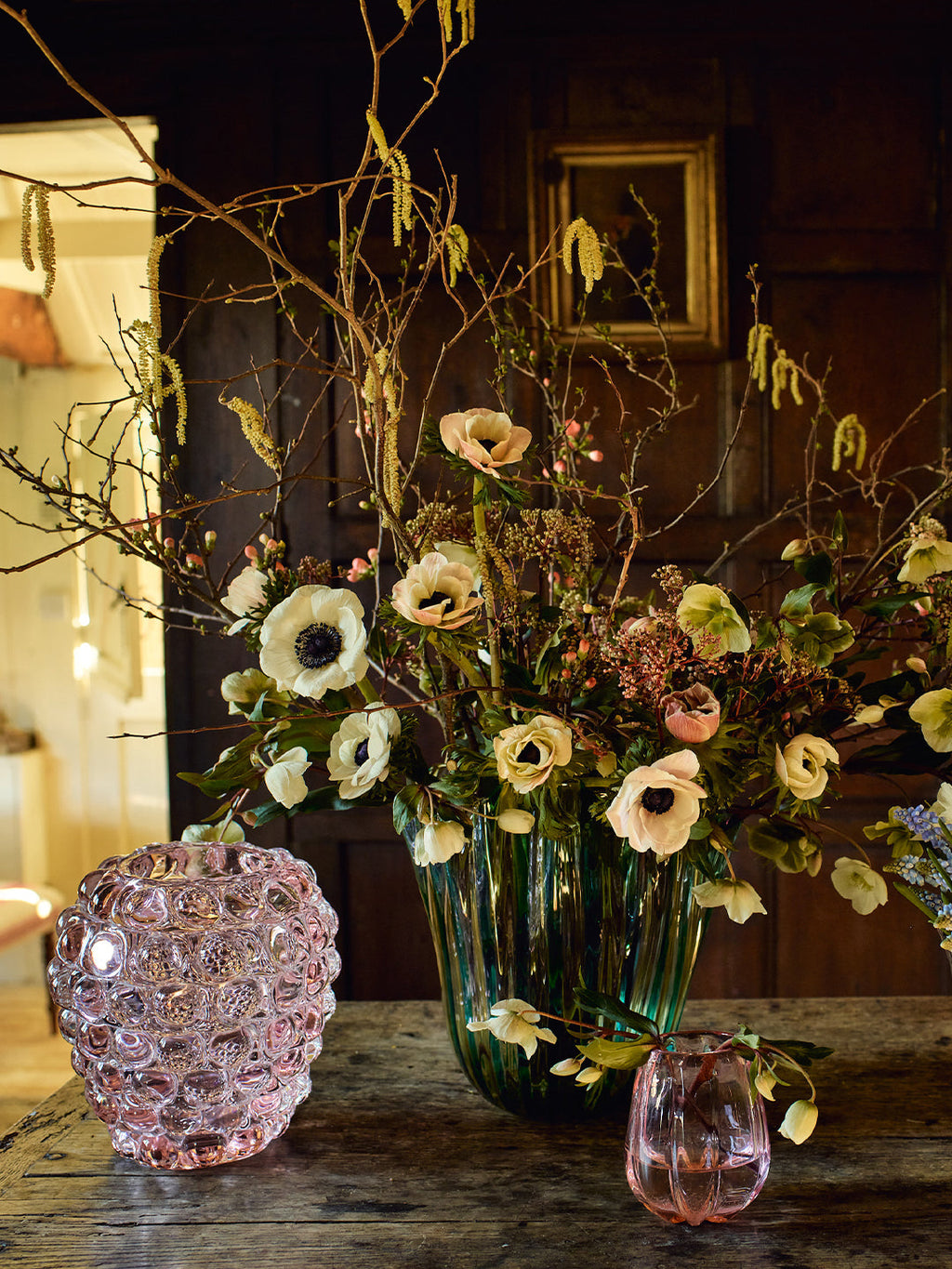 Fazzoletto a Canne Hand-Blown Murano Glass Vase (11in/28.5cm)