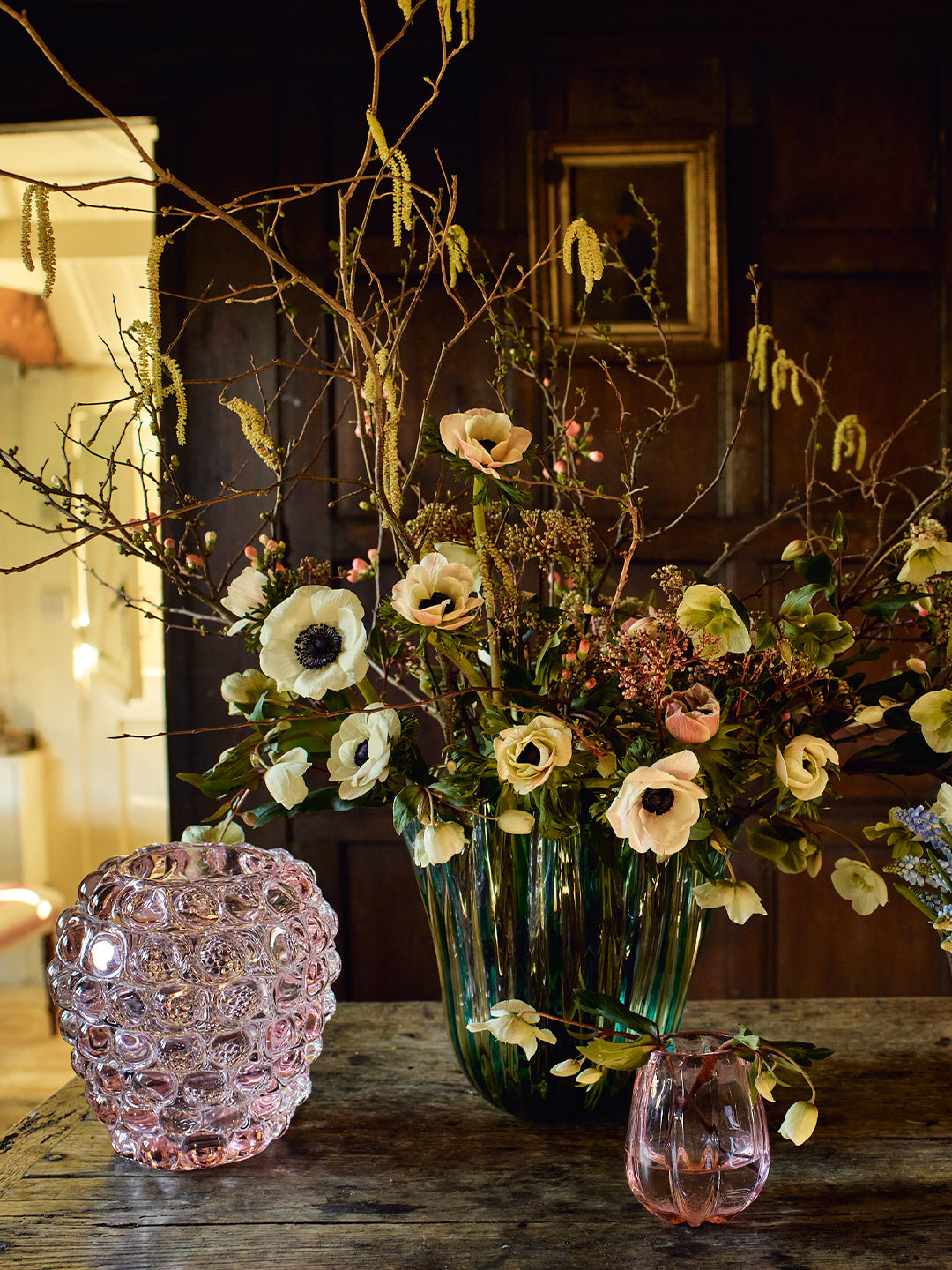 Fazzoletto a Canne Hand-Blown Murano Glass Vase (11in/28.5cm)