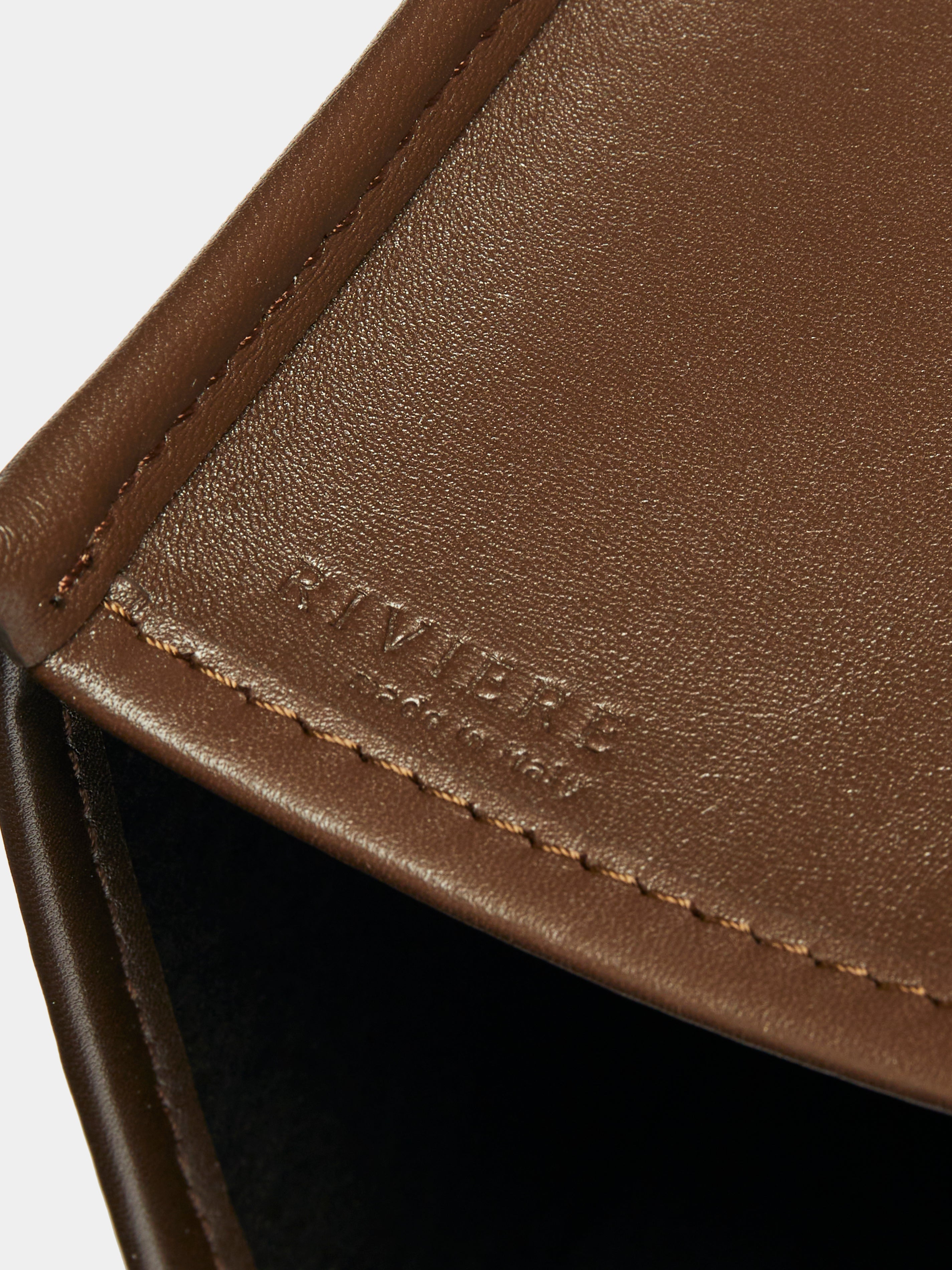 Woven Leather Tissue Box