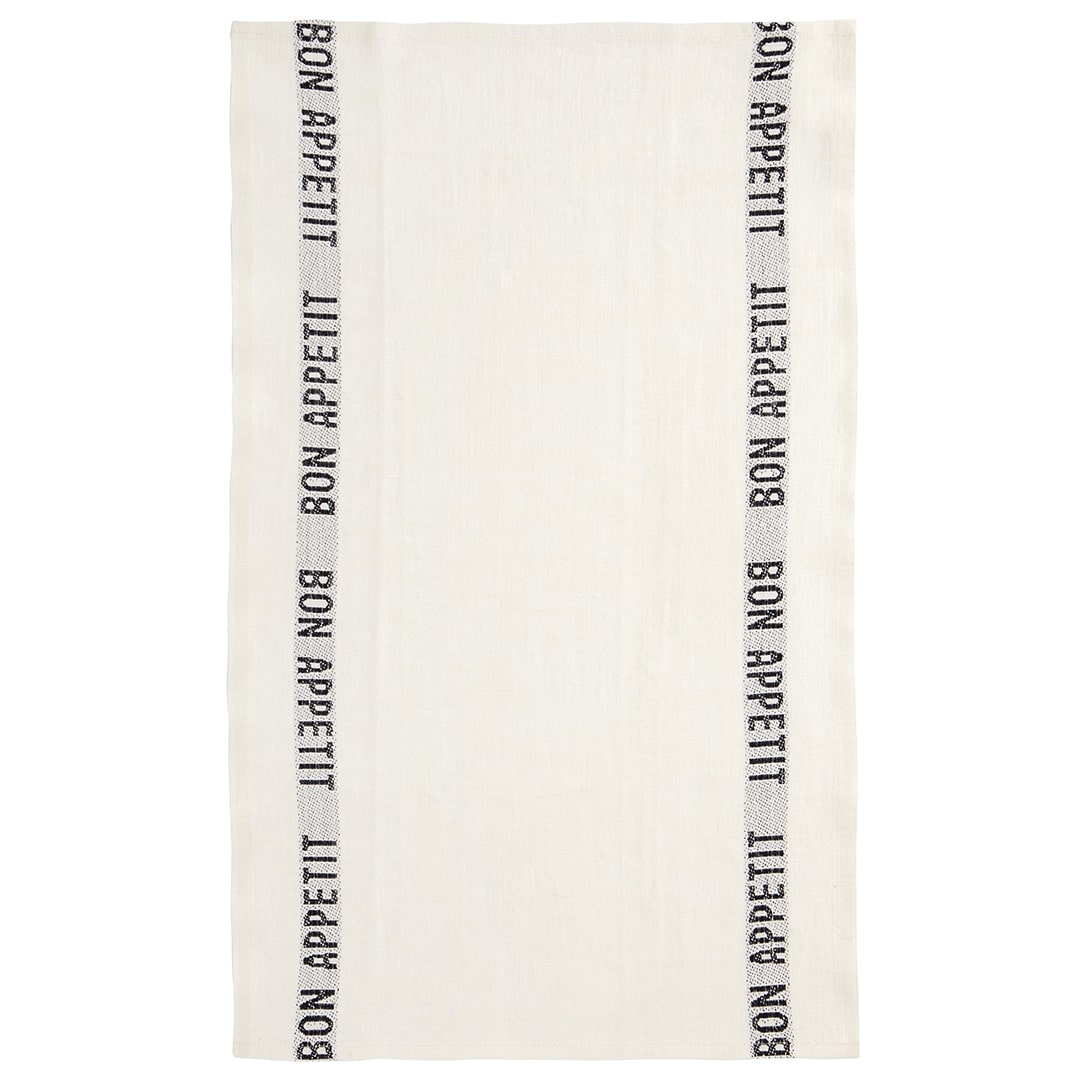 CHARVET ÉDITIONS  Bon Appetit Linen Tea Towel