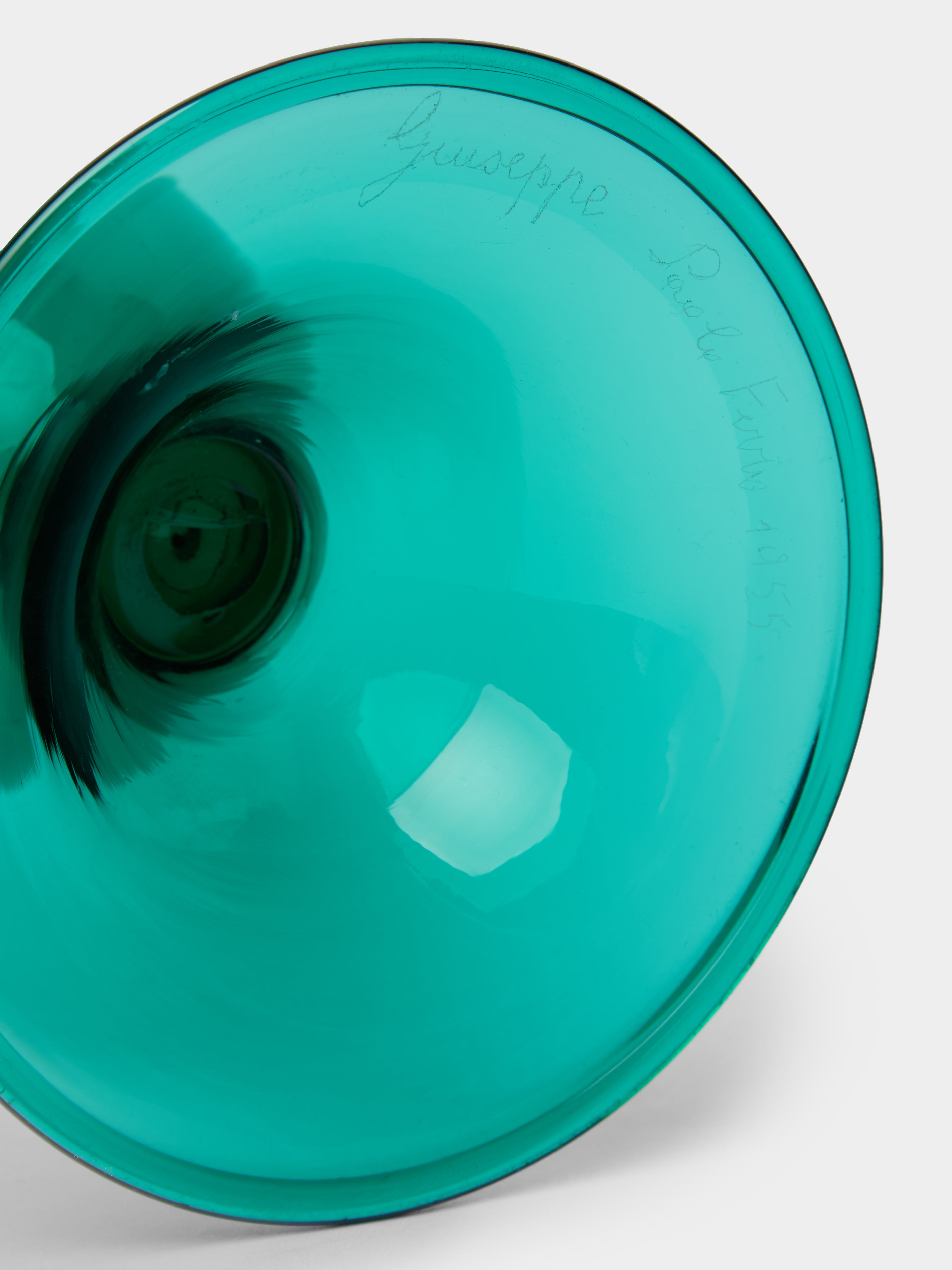 1950s Murano Glass Trumpet Vase (13.5in/35cm)