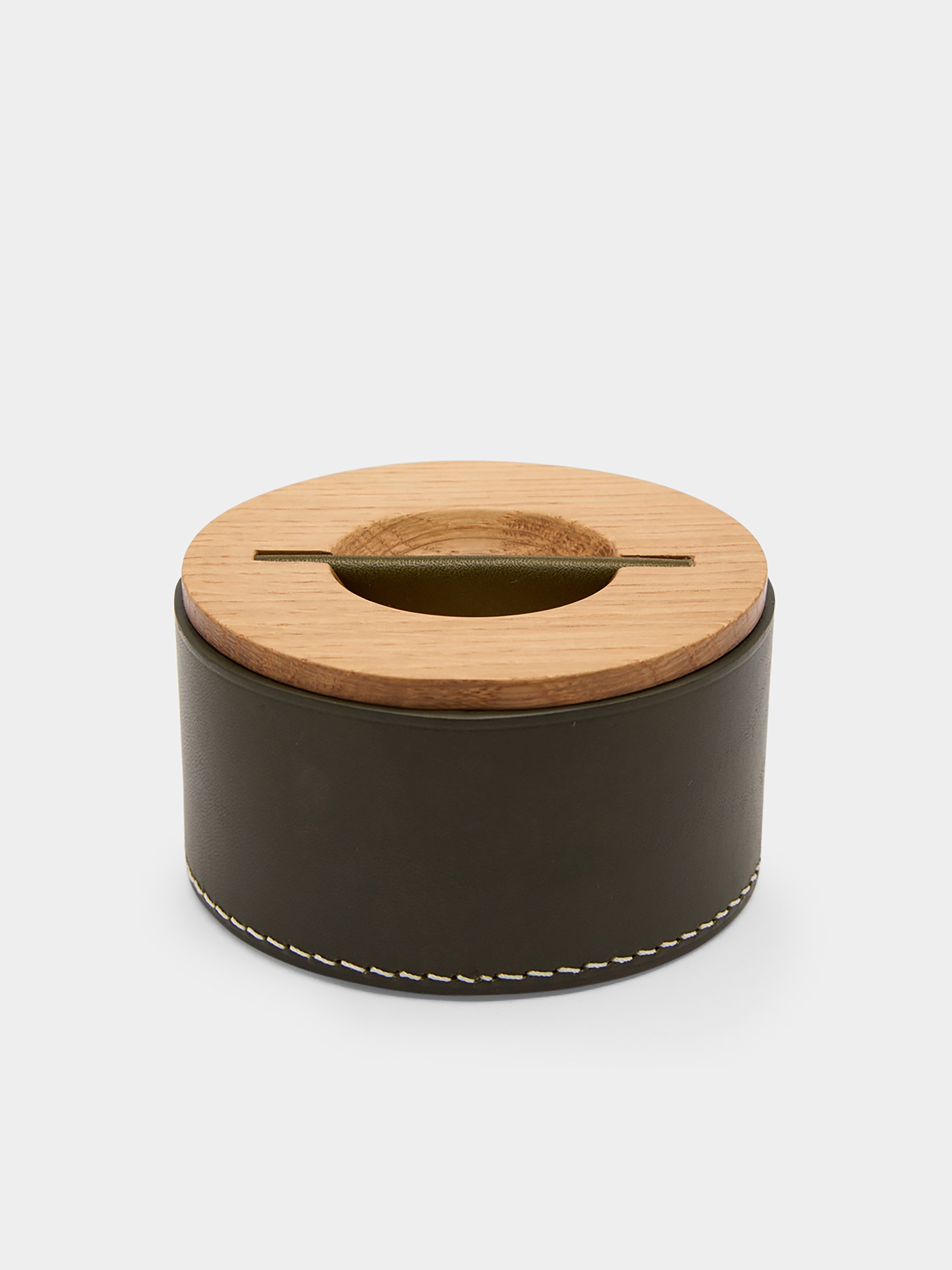 Mell Leather and Wood Low Box