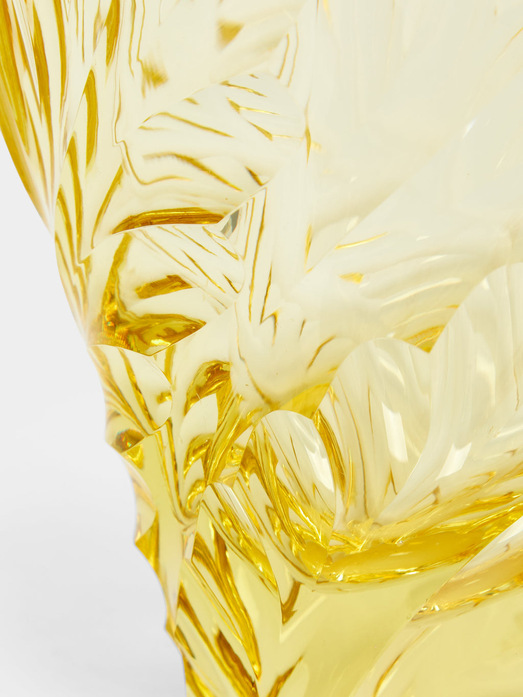 1930s Bohemian Crystal Vase (10.5in/27cm)