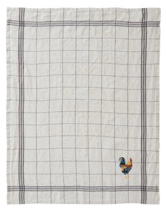 CHARVET ÉDITIONS Coq Tea Towel