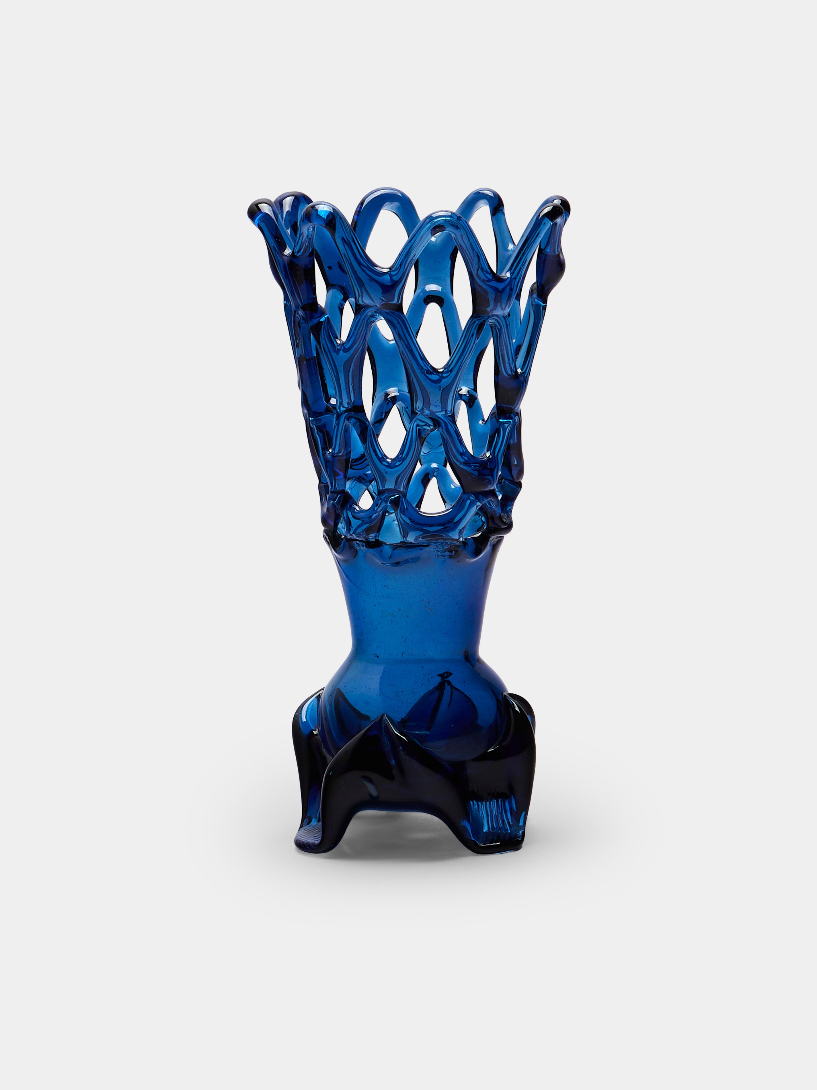 Mid-Century Glass Vase (10in/26cm)