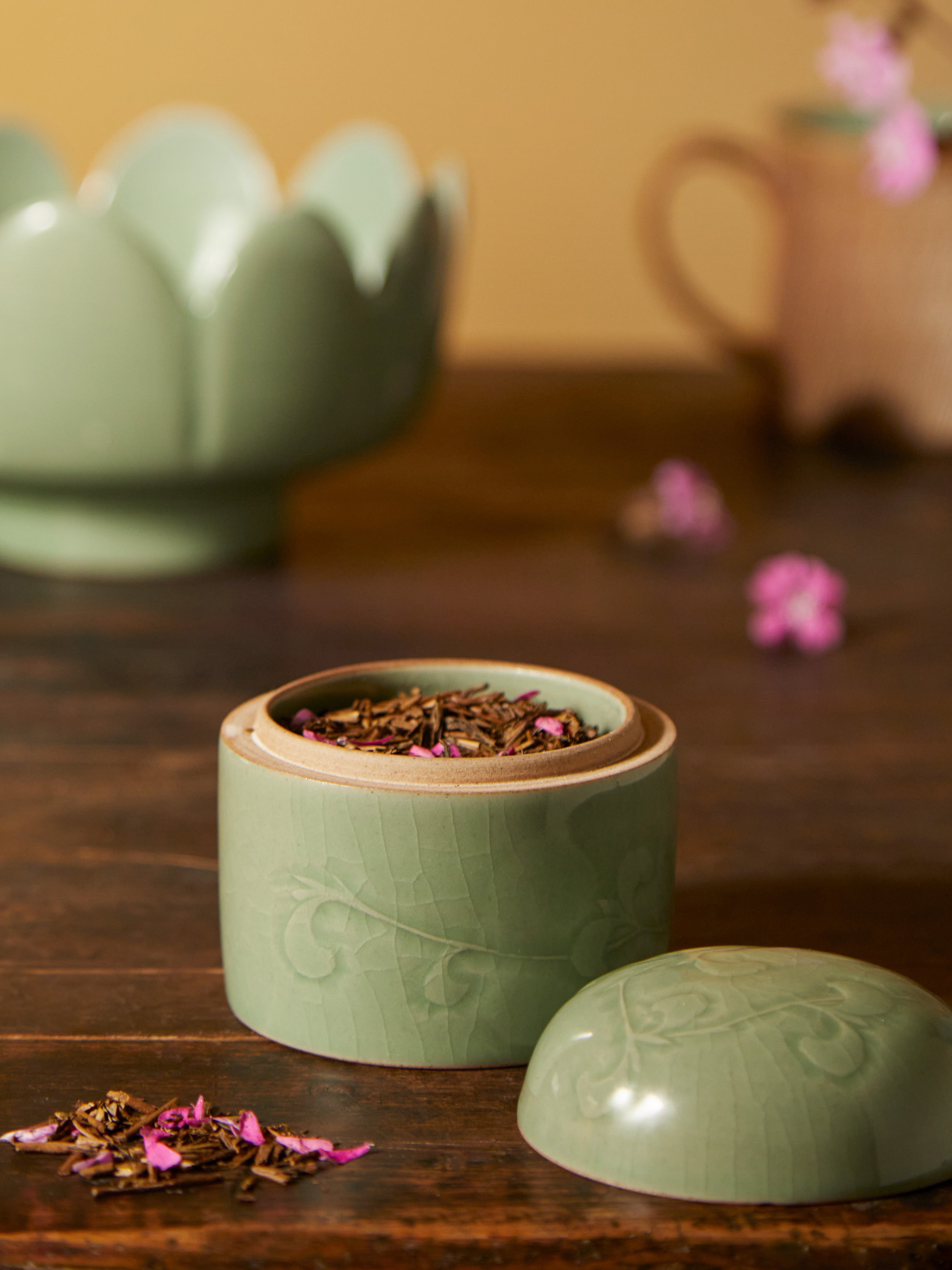 Celadon Lidded Jar