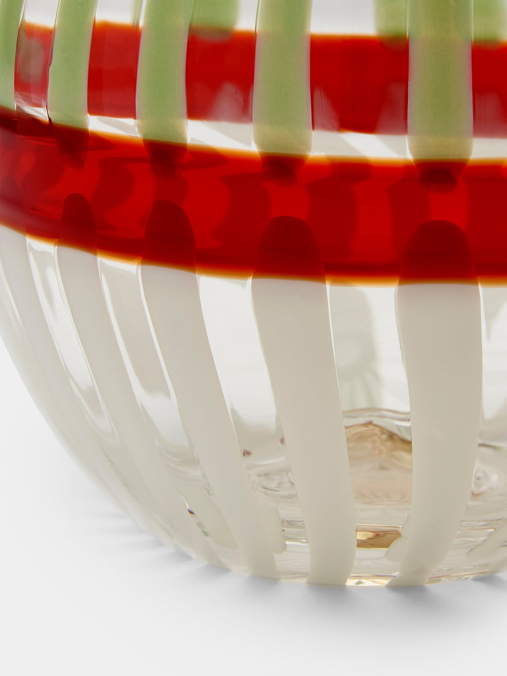 Hand-Blown Murano Glass Bud Vase (7in/18cm)