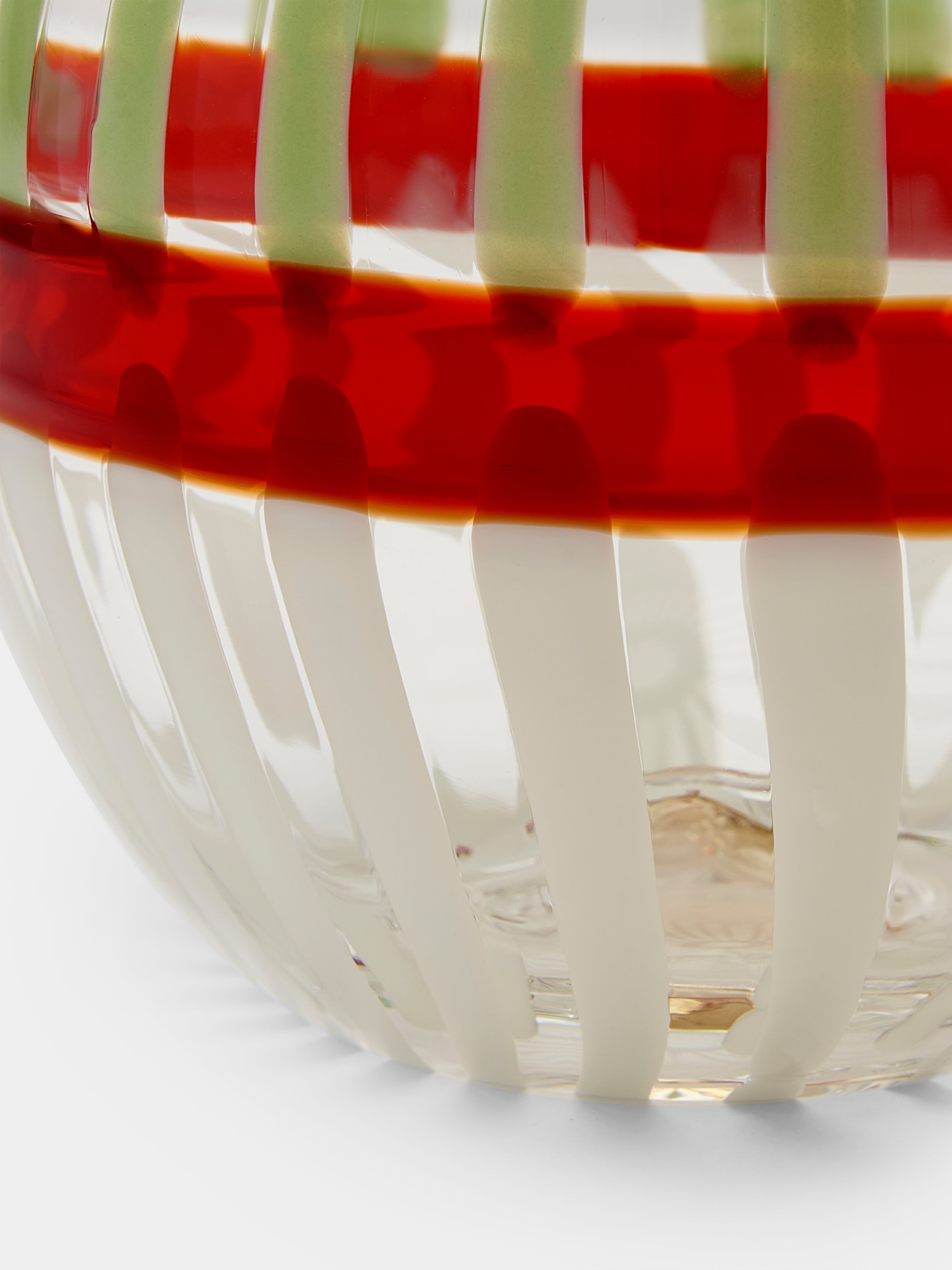 Hand-Blown Murano Glass Bud Vase (7in/18cm)