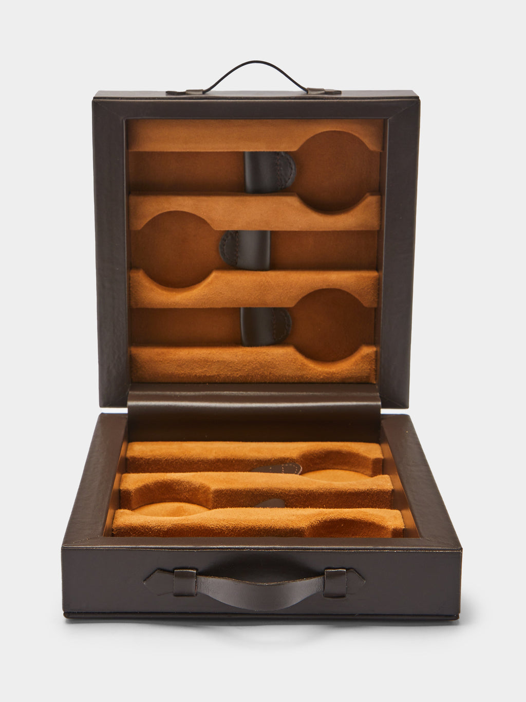 Keope Leather Travel Watch Case (6 Watches)