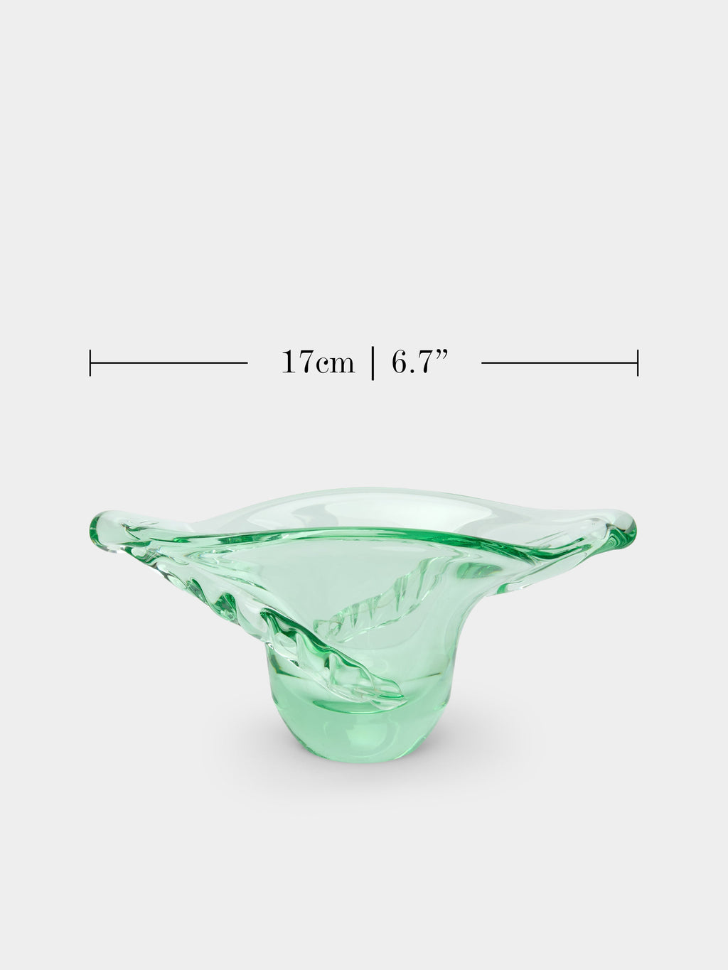 1950s Daum Crystal Vase (15in/38cm)