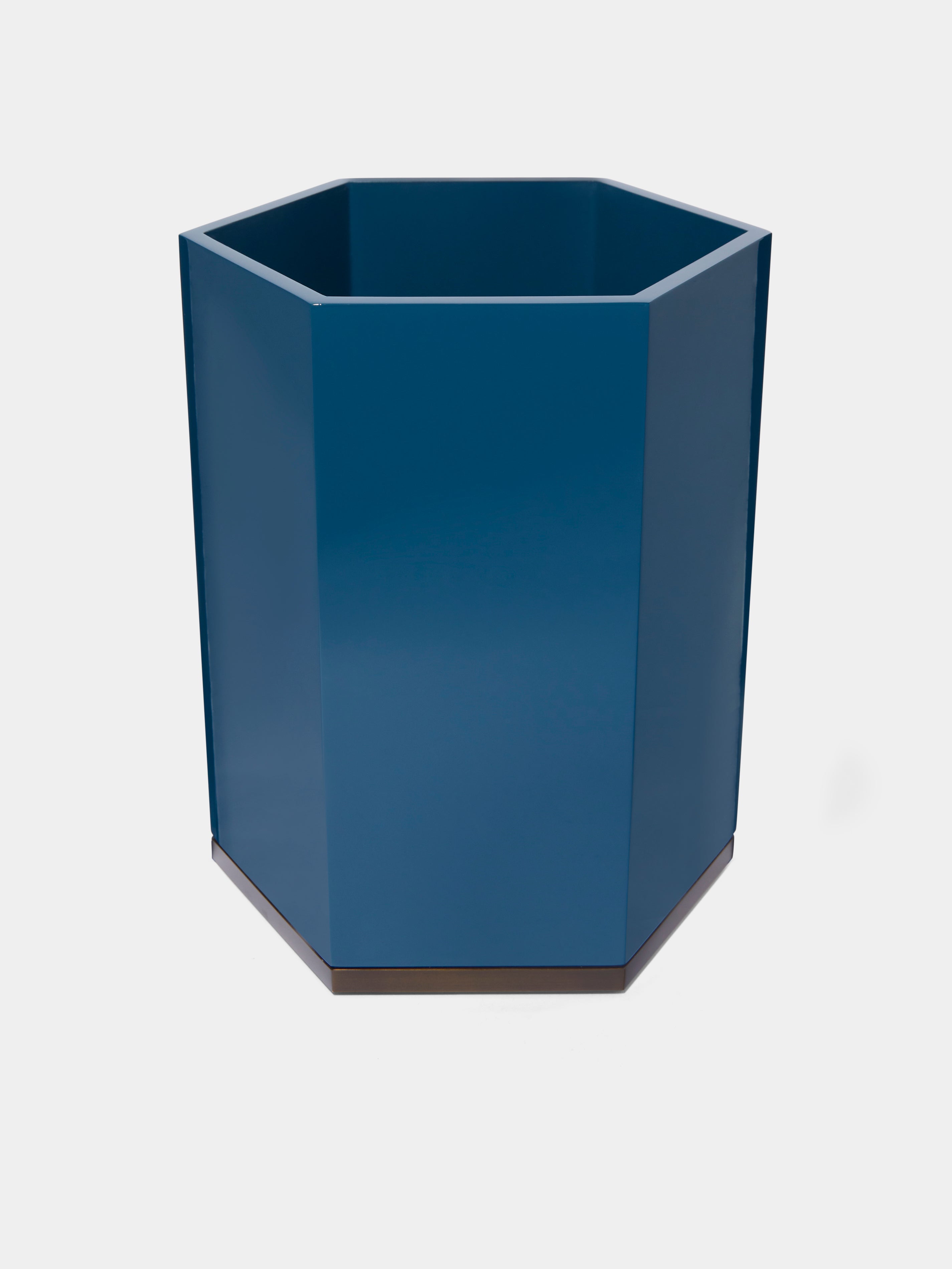 Lacquered Hexagonal Bin