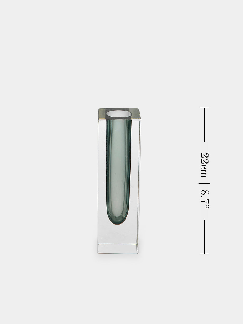 1970s Sommerso Murano Glass Bud Vases – 8.5in/22cm (Set of 4)