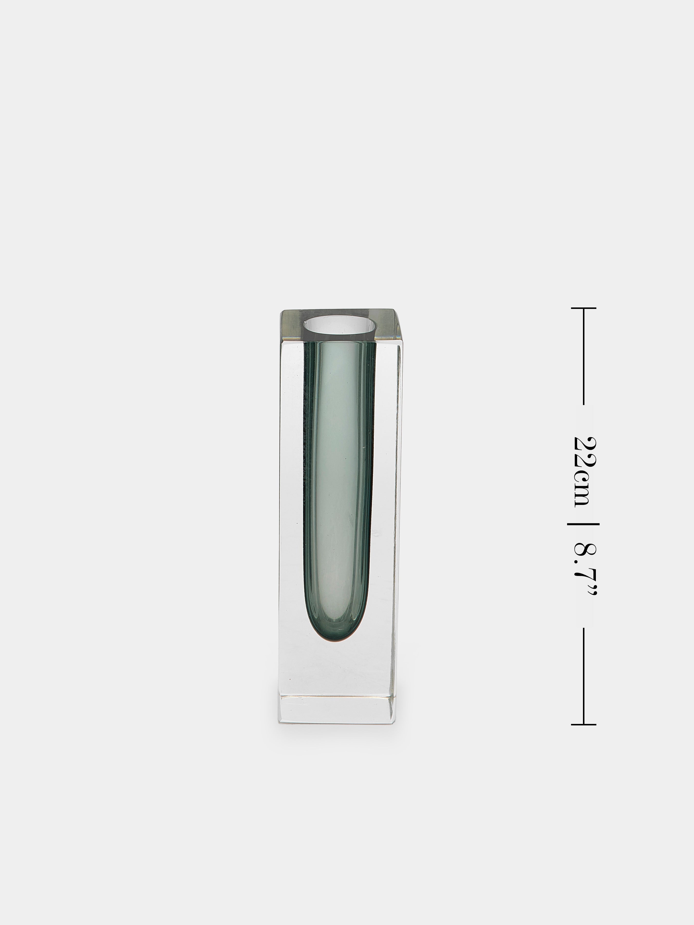 1970s Sommerso Murano Glass Bud Vases – 8.5in/22cm (Set of 4)