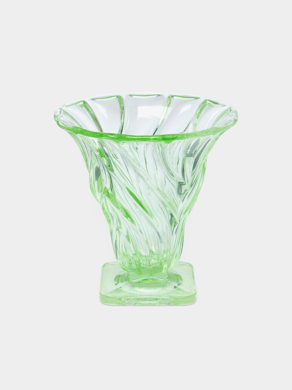 1930s Daum Crystal Vase (7in/18.5cm)