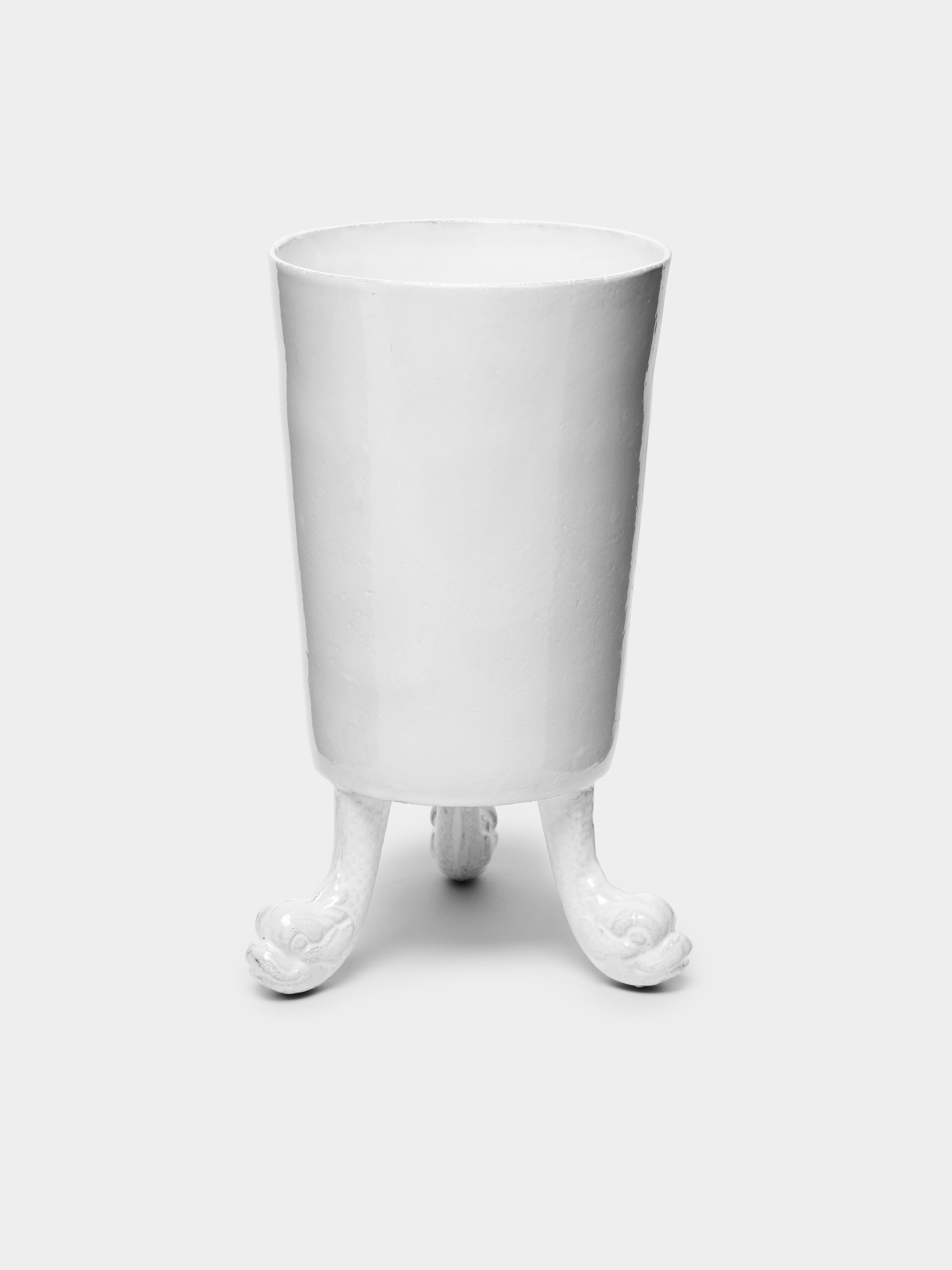 Dragon Hand-Glazed Ceramic Vase (12in/30.5cm)