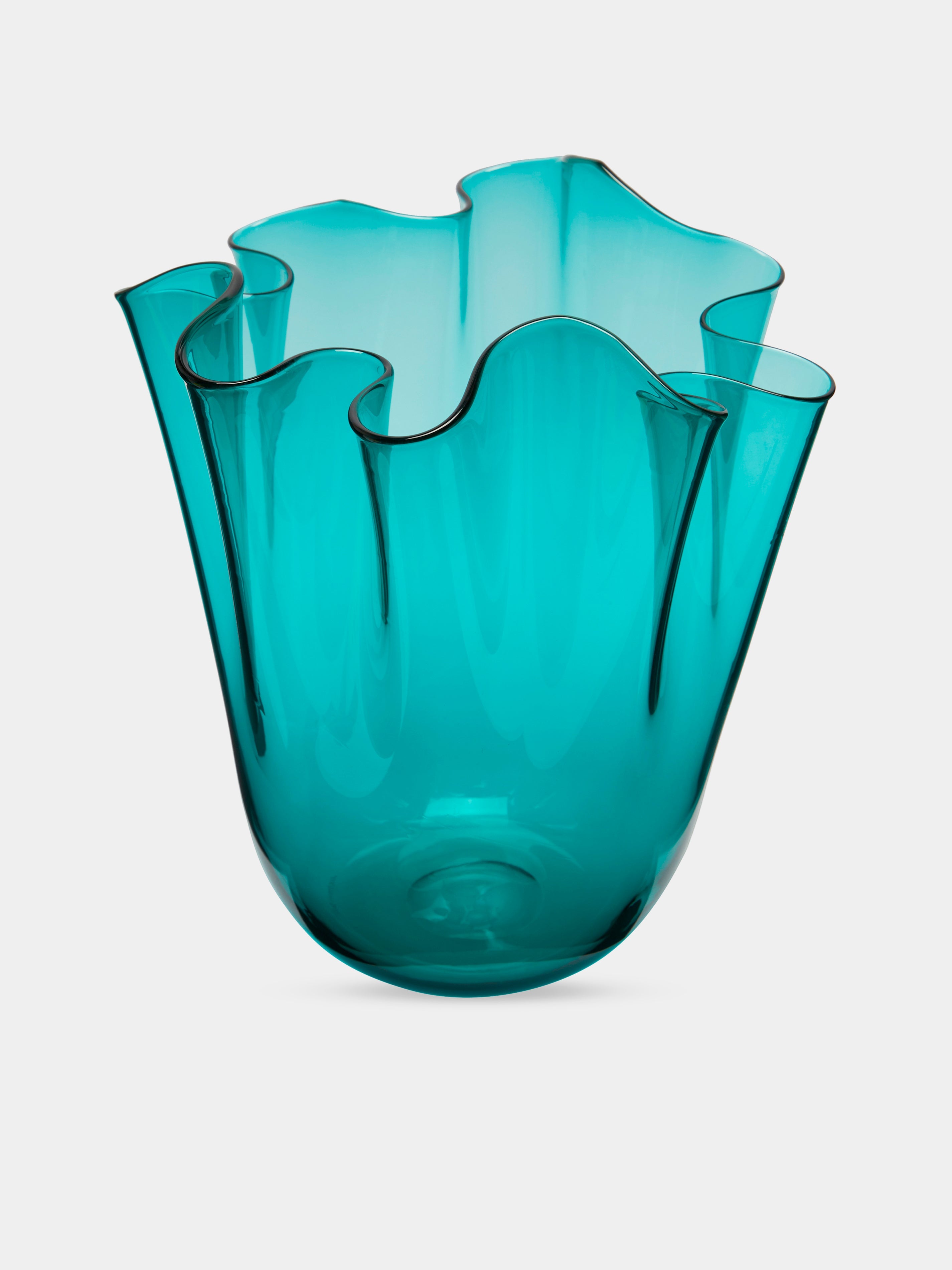 Fazzoletto Hand-Blown Murano Glass Vase (12in/31cm)