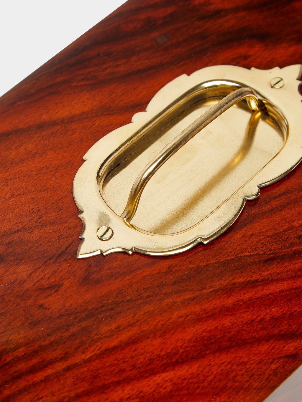 1890 Walnut and Brass Jewelry Box