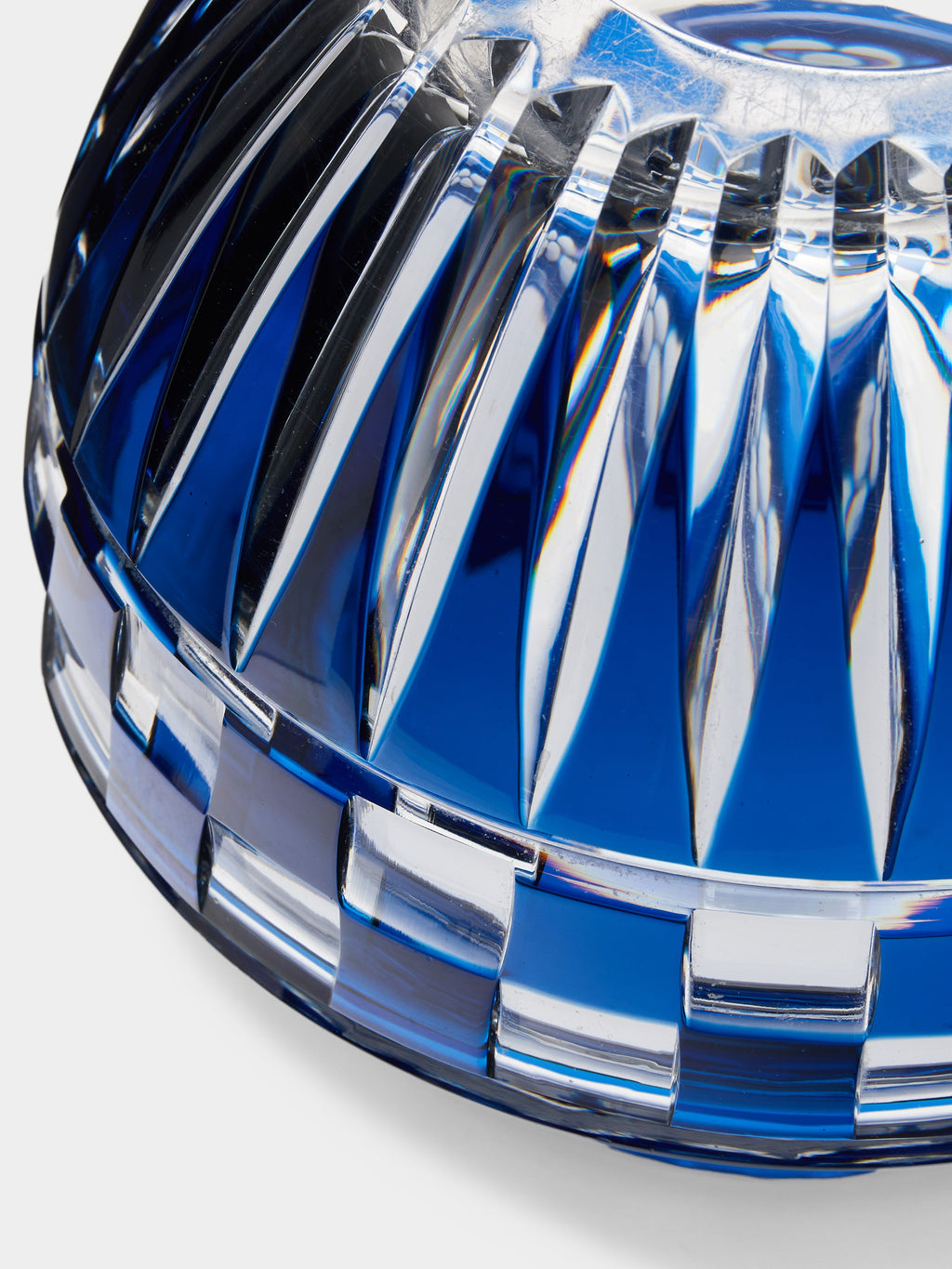 1980s Val Saint Lambert Crystal Vase (7.5in/19cm)