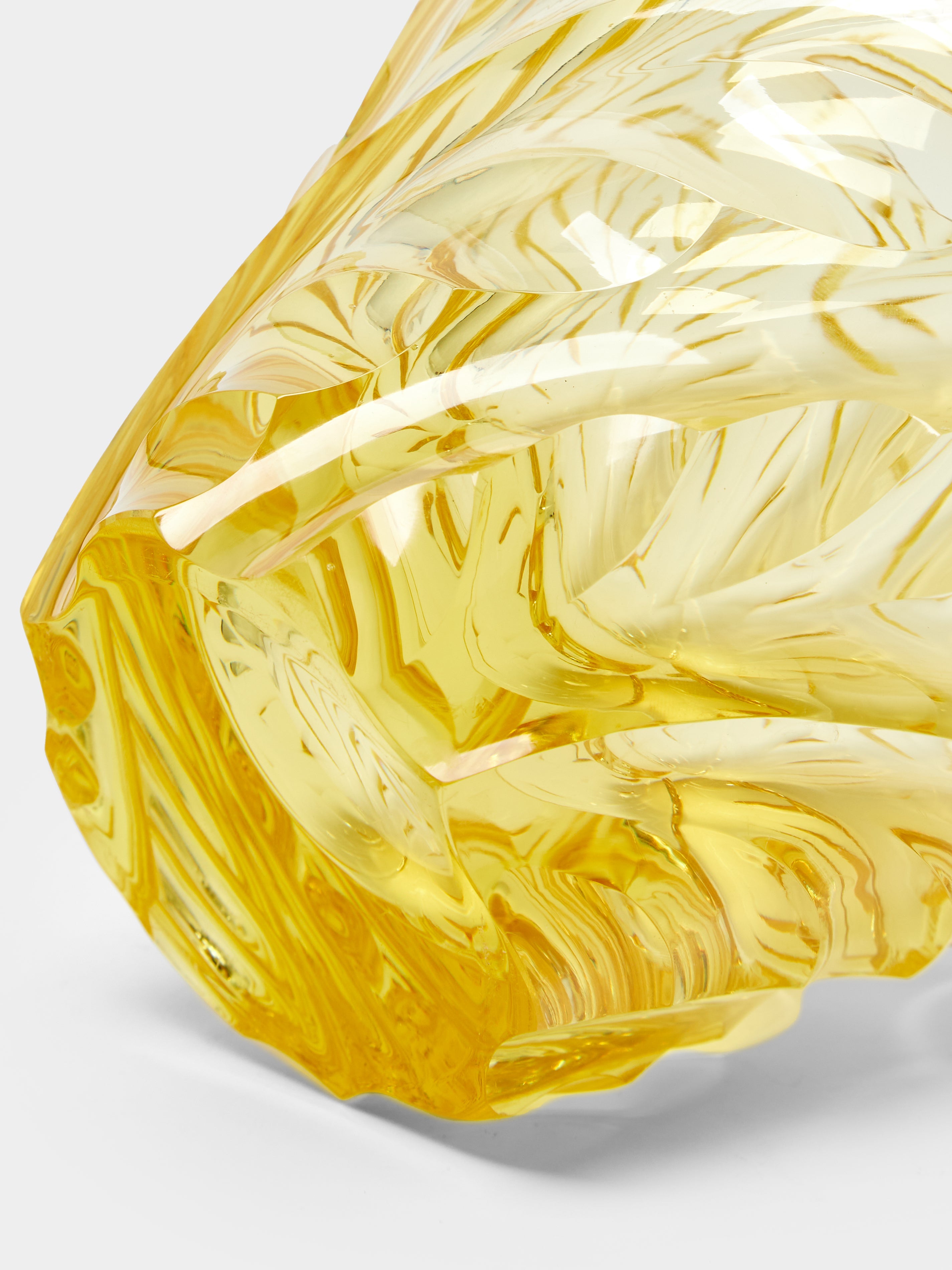 1930s Bohemian Crystal Vase (10.5in/27cm)