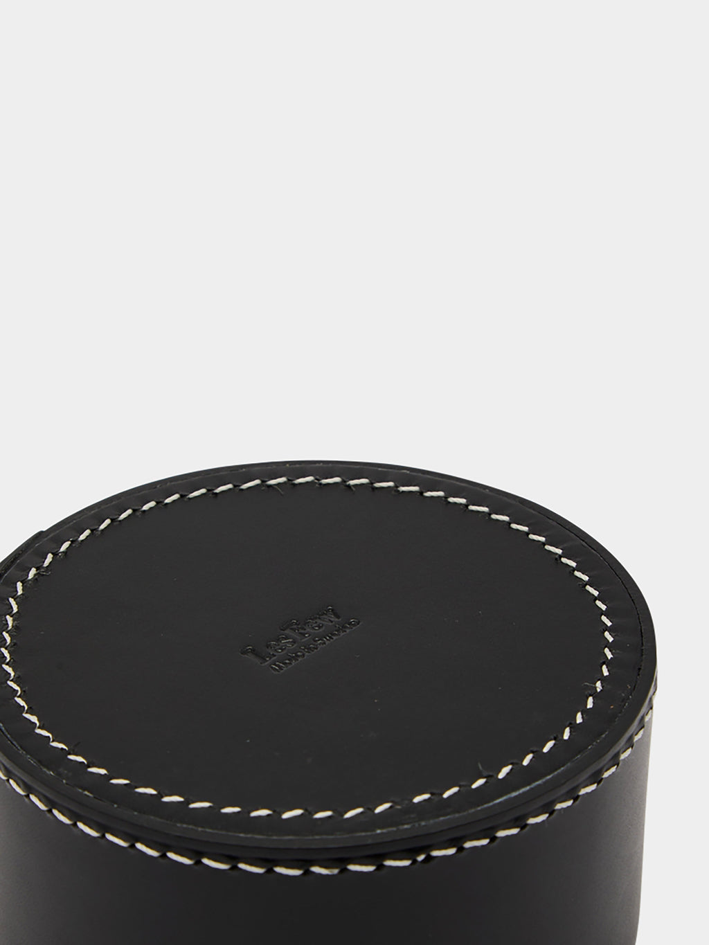 Julie Leather and Brass Large Low Box