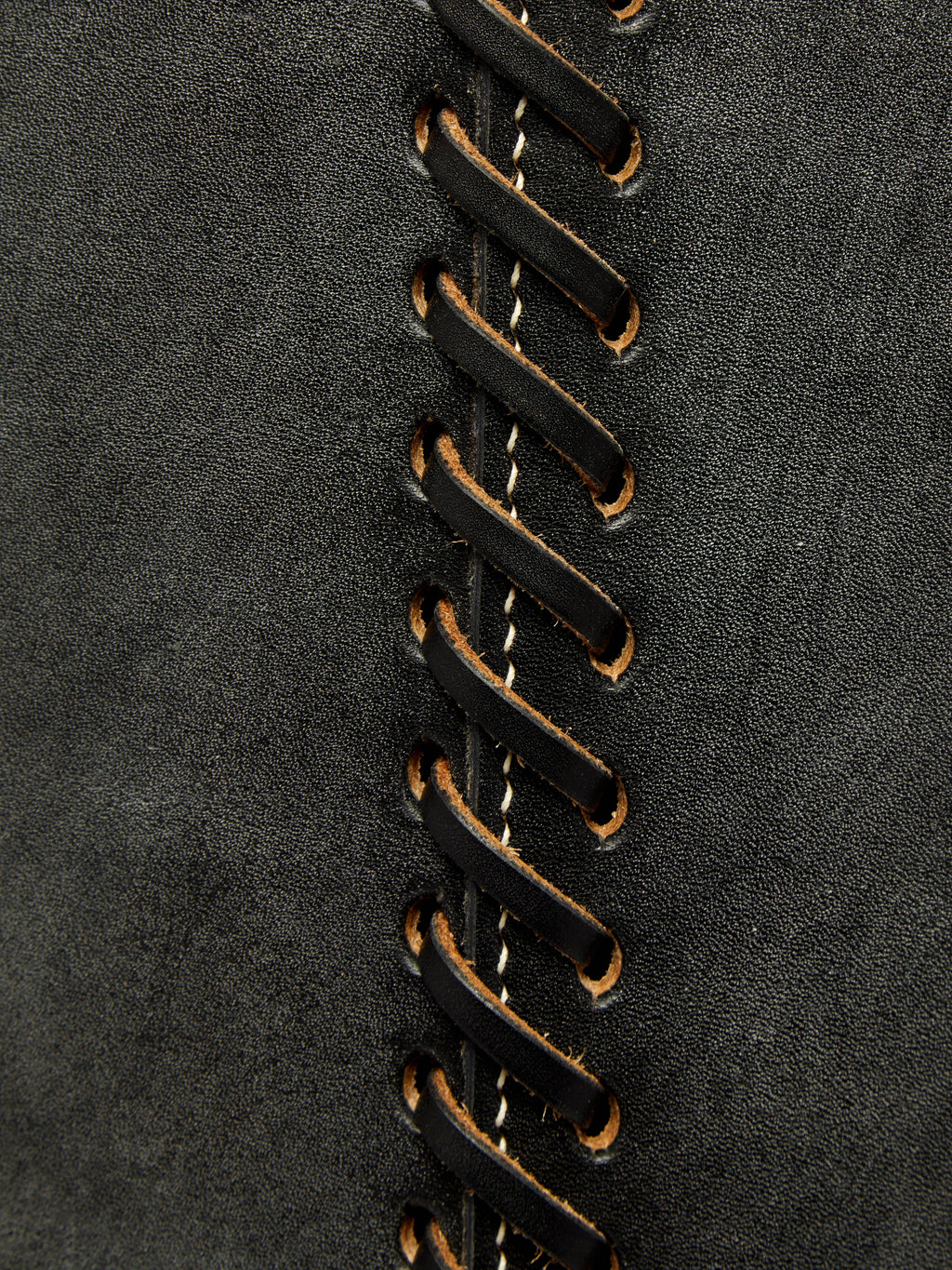 Pithos Leather Laundry Basket