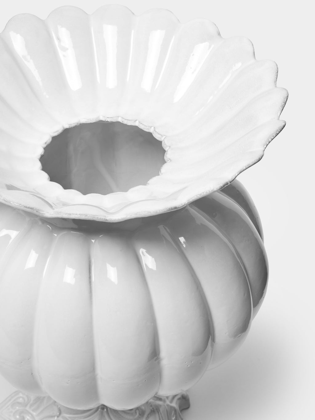 Citrouille Hand-Glazed Ceramic Vase (12in/30cm)