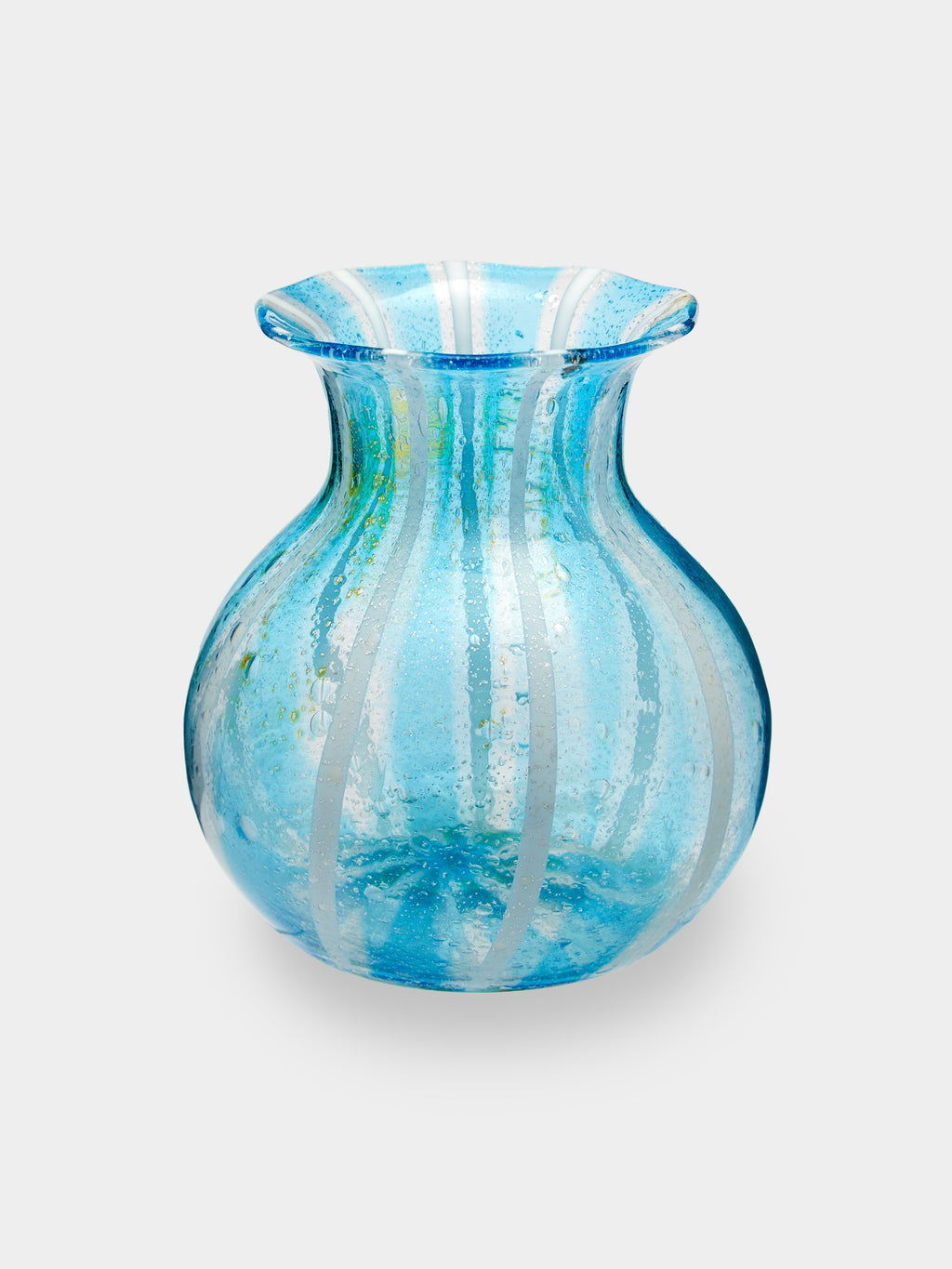 1950s Zanfirico Murano Glass Vase (8in/20cm)