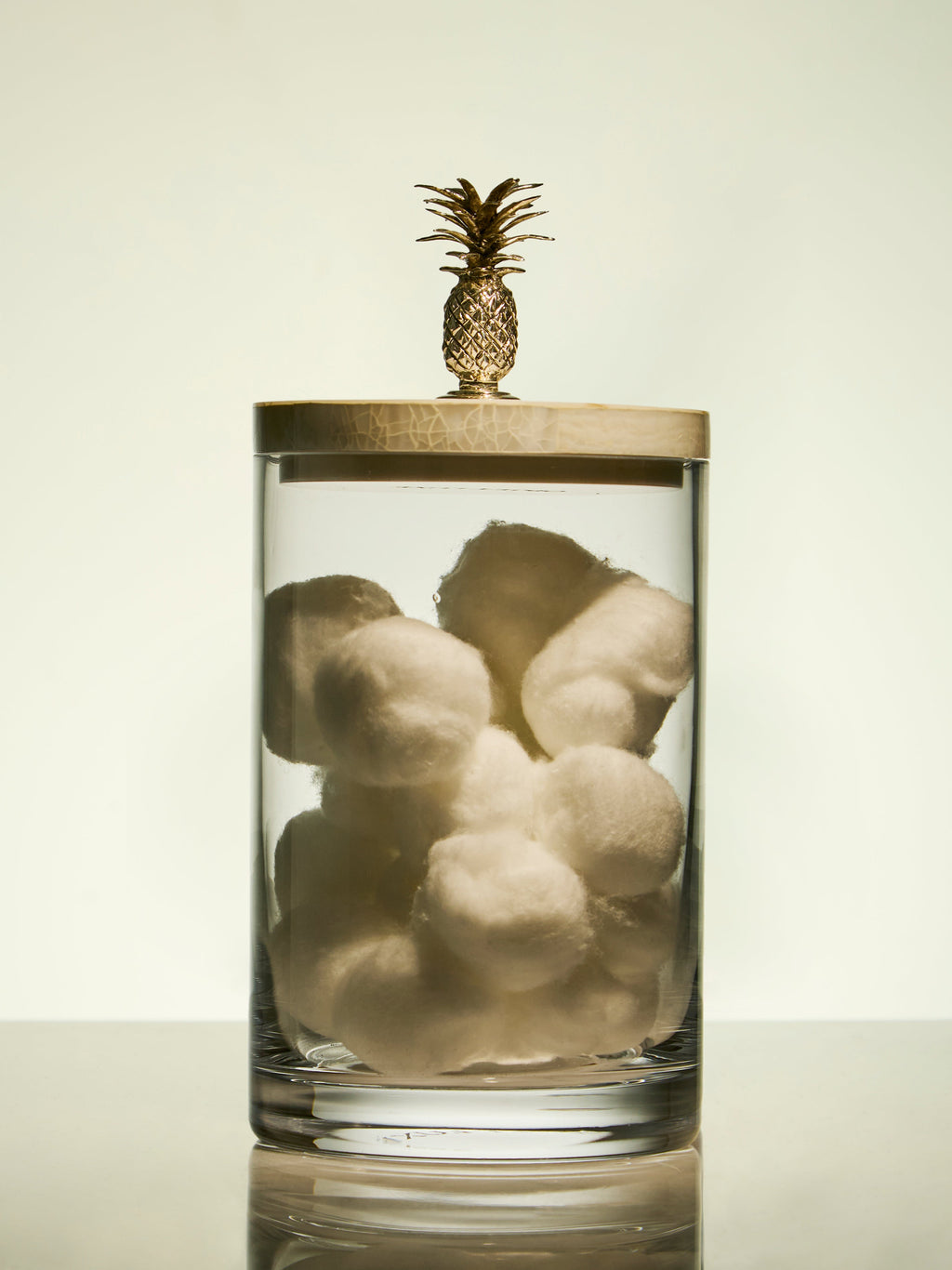 Pineapple Silver-Plated, Shell and Glass Jar